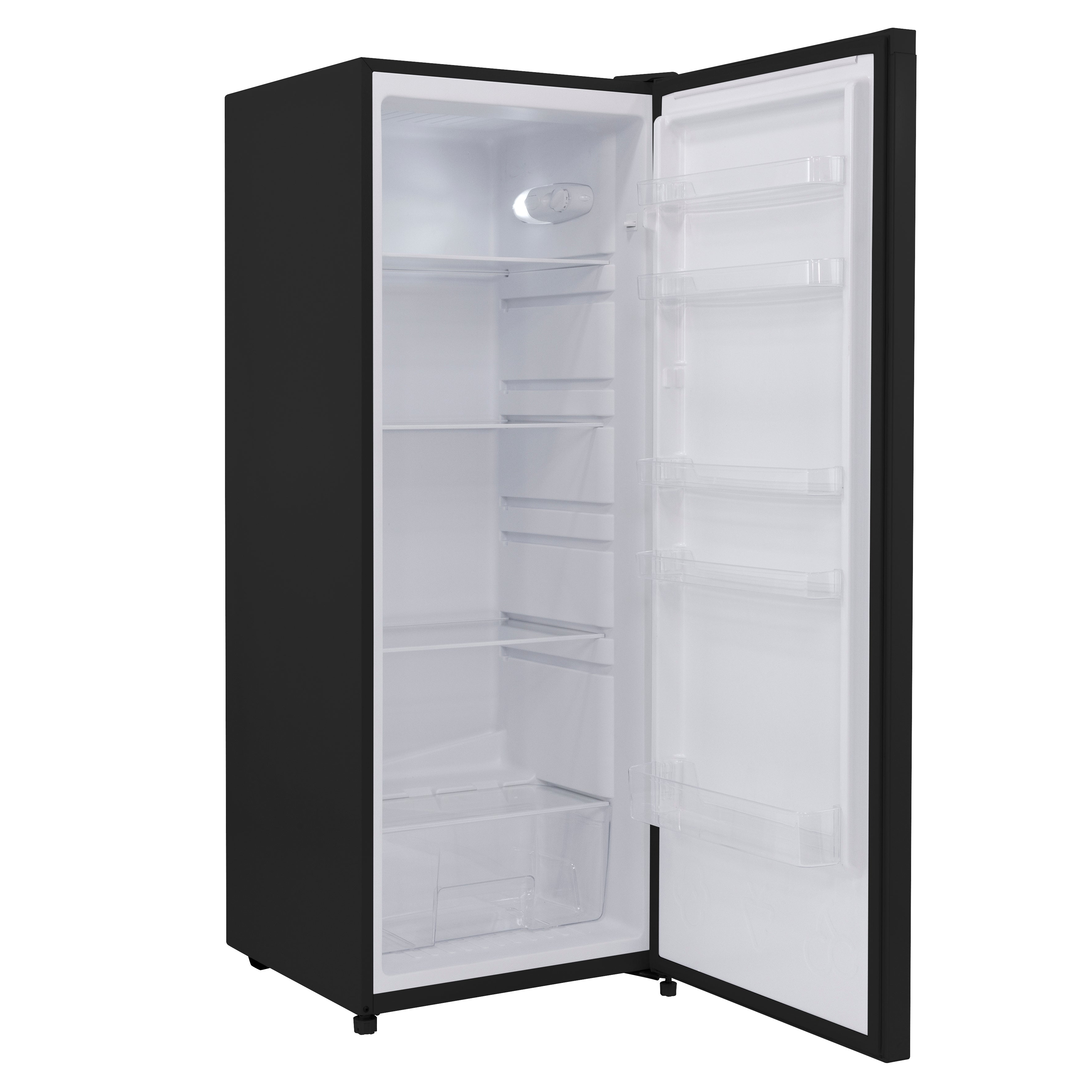Baridi Freestanding Tall Larder Fridge, 241L Capacity with Reversible Door, 55cm Wide, Black – DH323