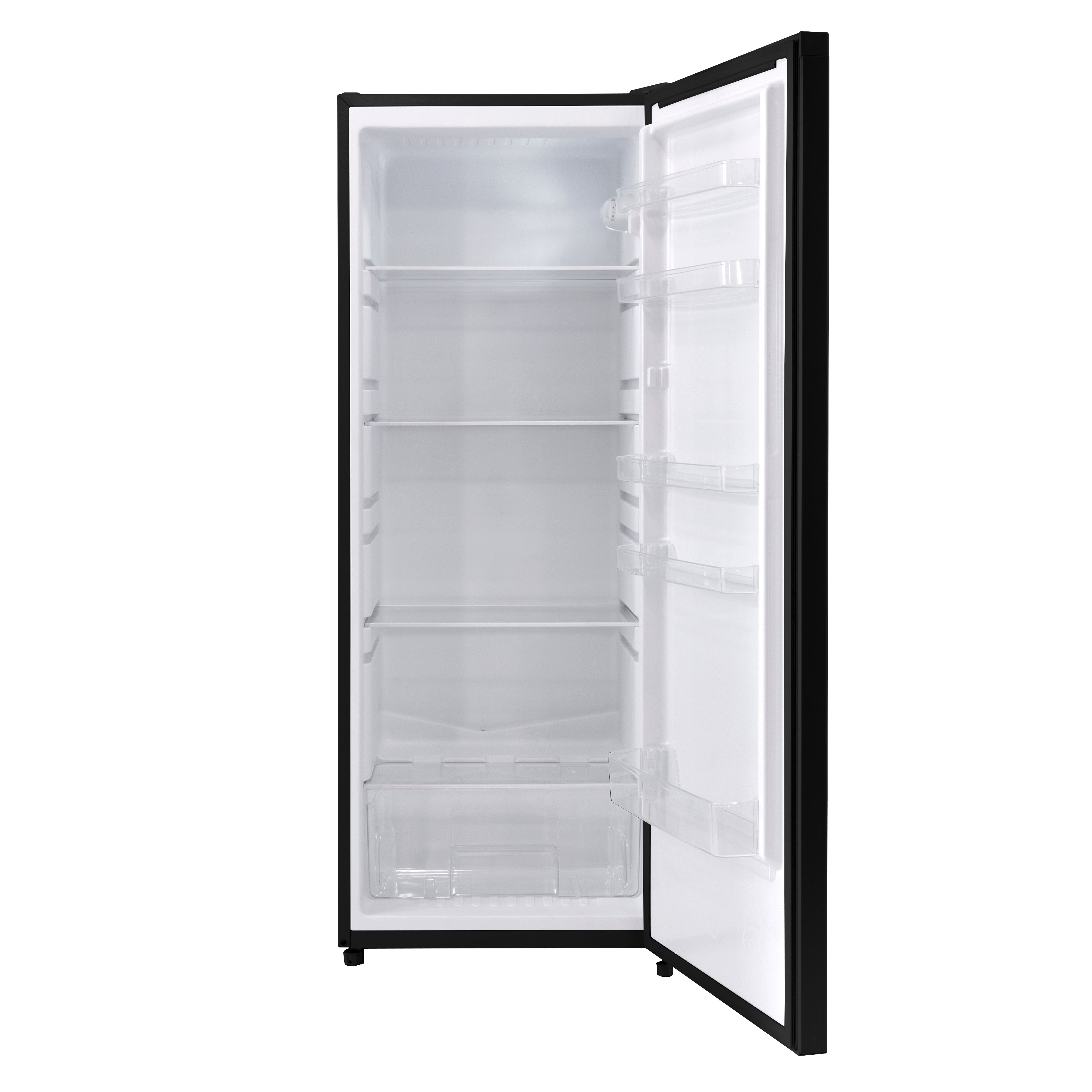 Baridi Freestanding Tall Larder Fridge, 241L Capacity with Reversible Door, 55cm Wide, Black – DH323