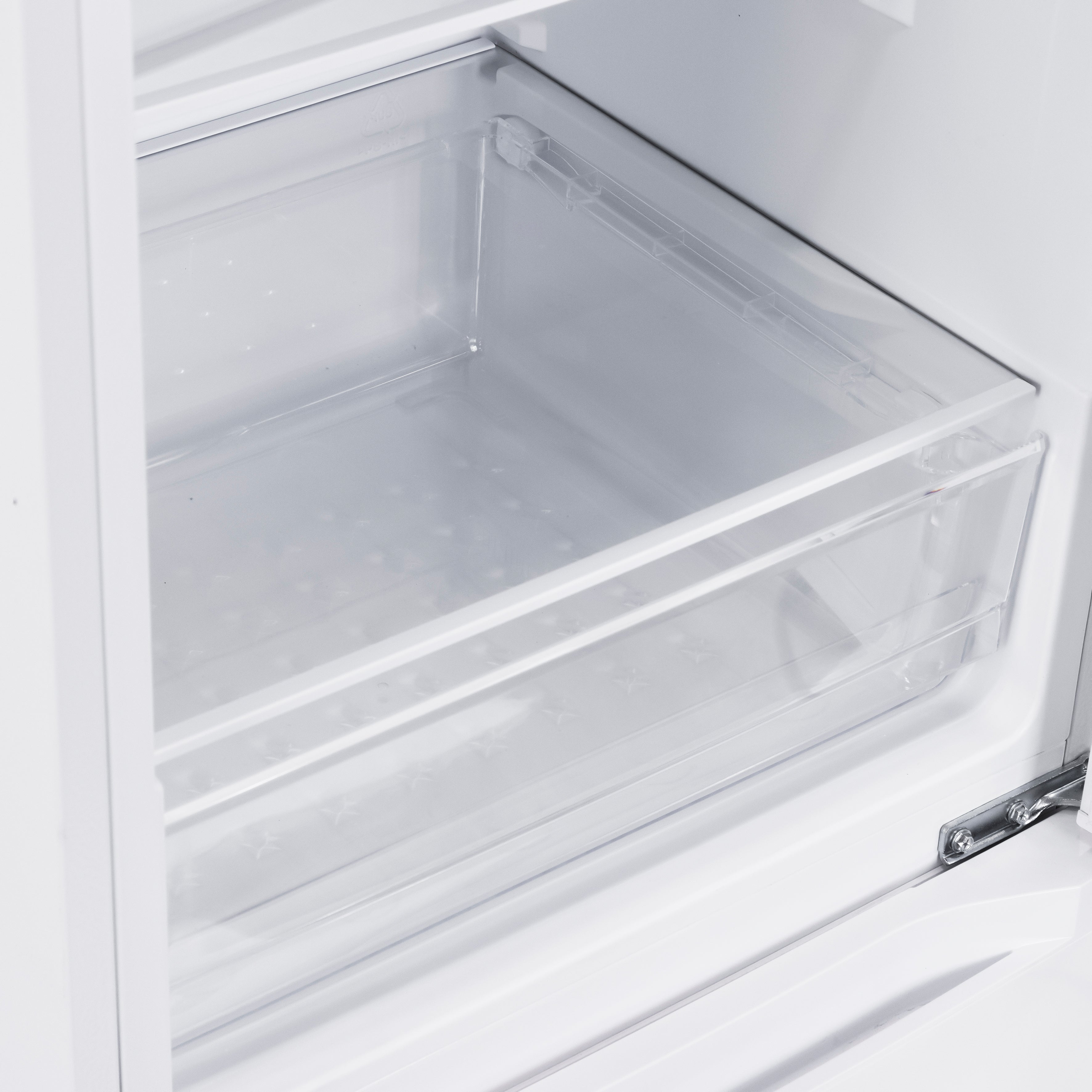 Baridi 60/40 Smart Frost Fridge Freezer 227L Capacity, White - DH326