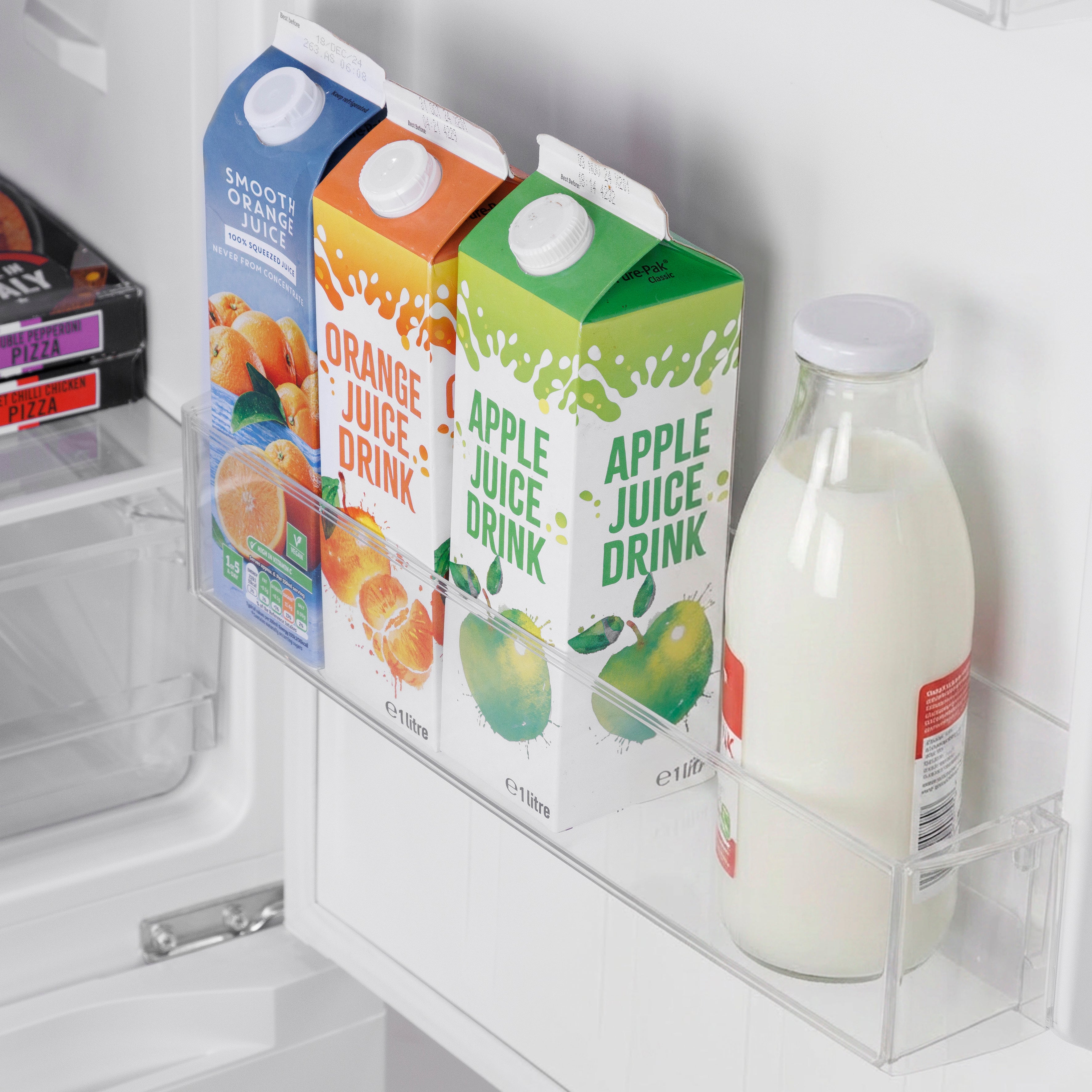 Baridi 60/40 Smart Frost Fridge Freezer 227L Capacity, White - DH326
