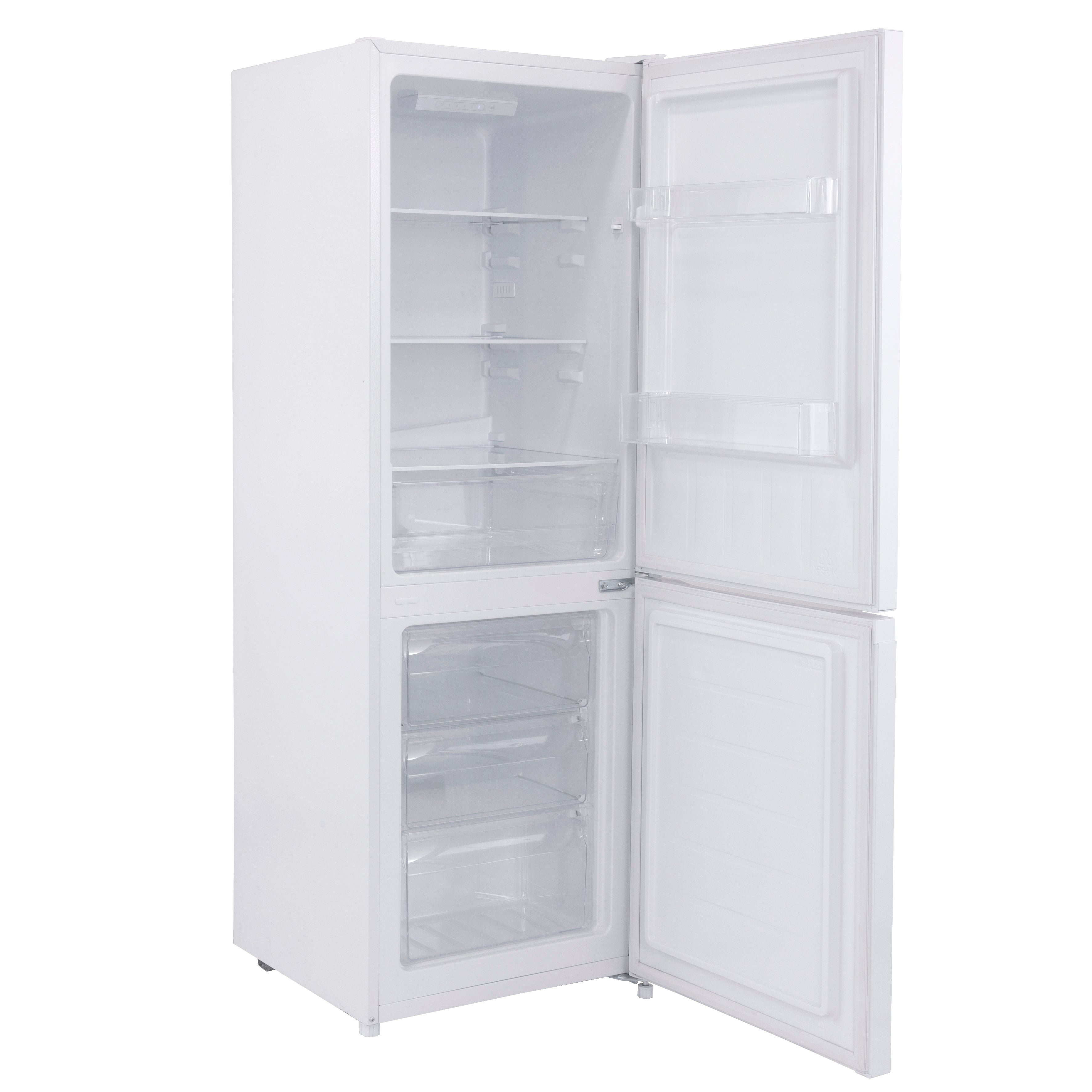 Baridi 60/40 Smart Frost Fridge Freezer 227L Capacity, White - DH326