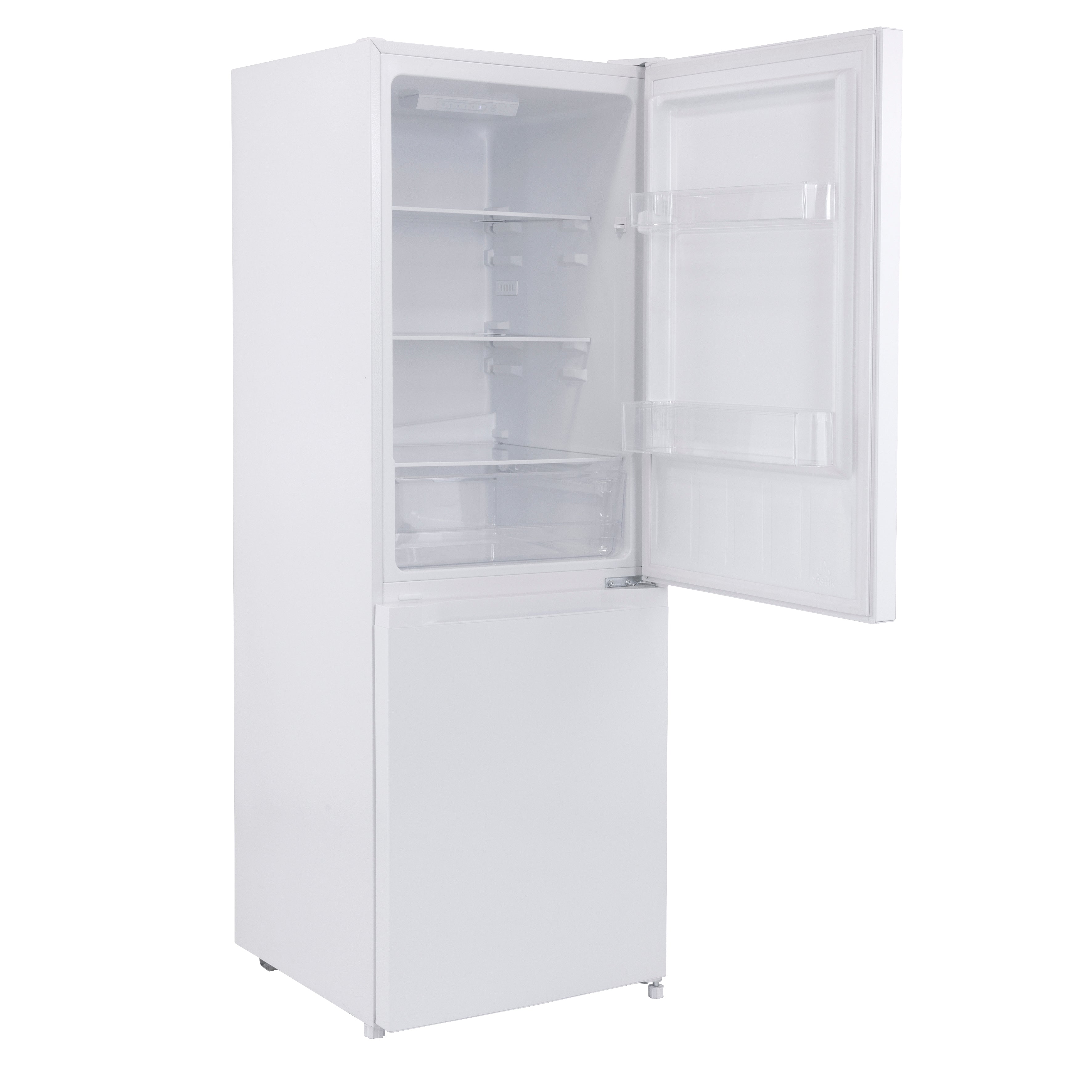 Baridi 60/40 Smart Frost Fridge Freezer 227L Capacity, White - DH326