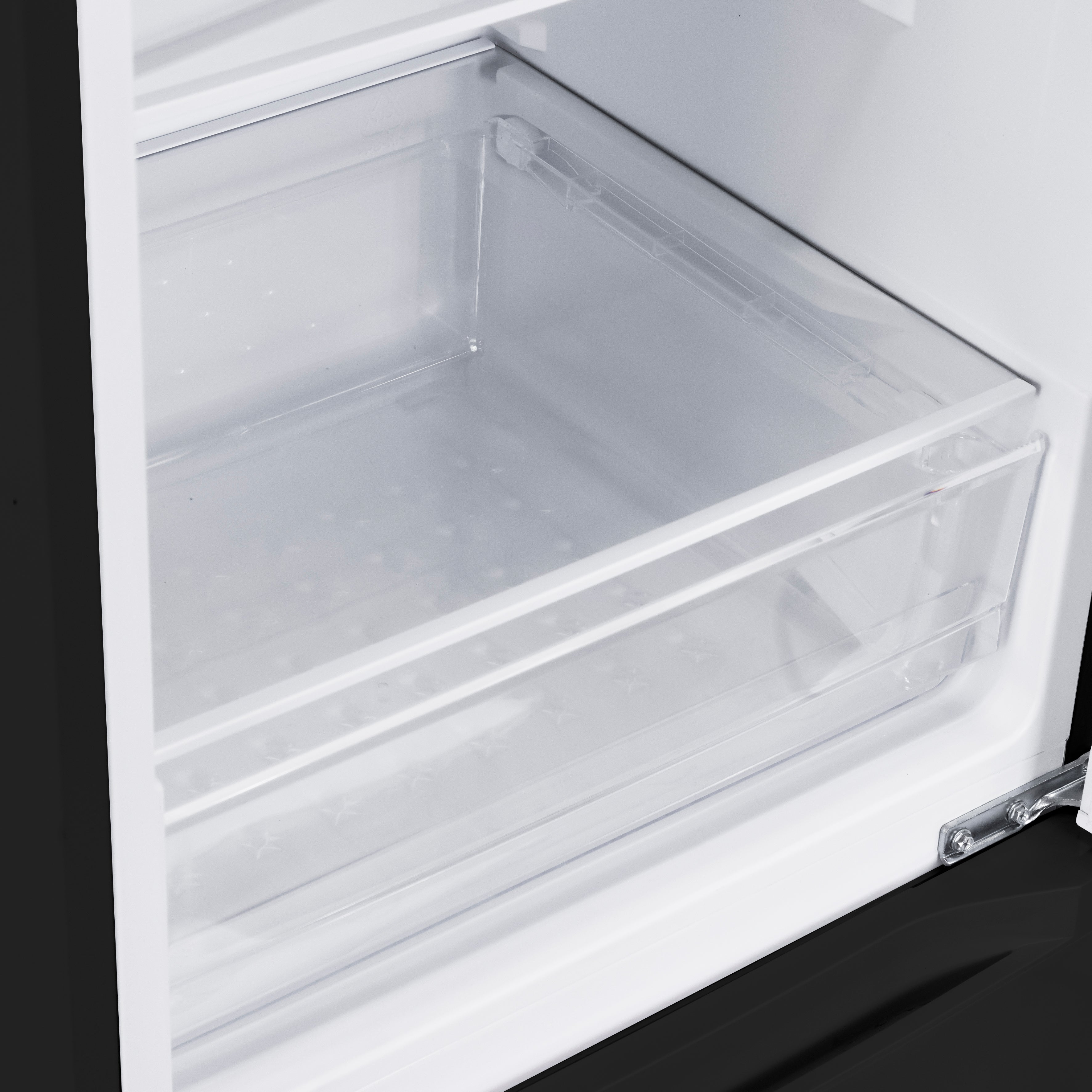 Baridi 60/40 Smart Frost Fridge Freezer 227L Capacity, Black - DH327