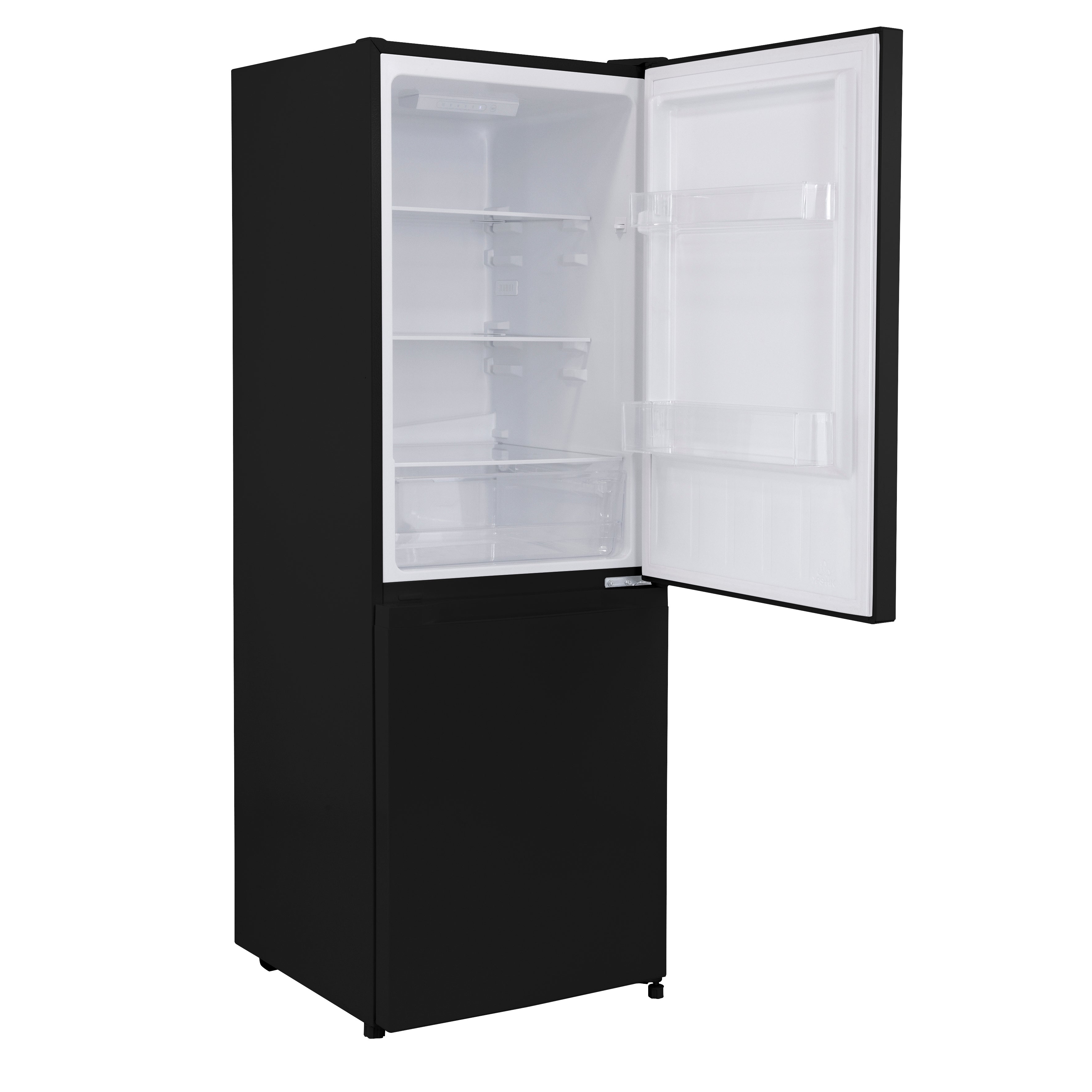 Baridi 60/40 Smart Frost Fridge Freezer 227L Capacity, Black - DH327