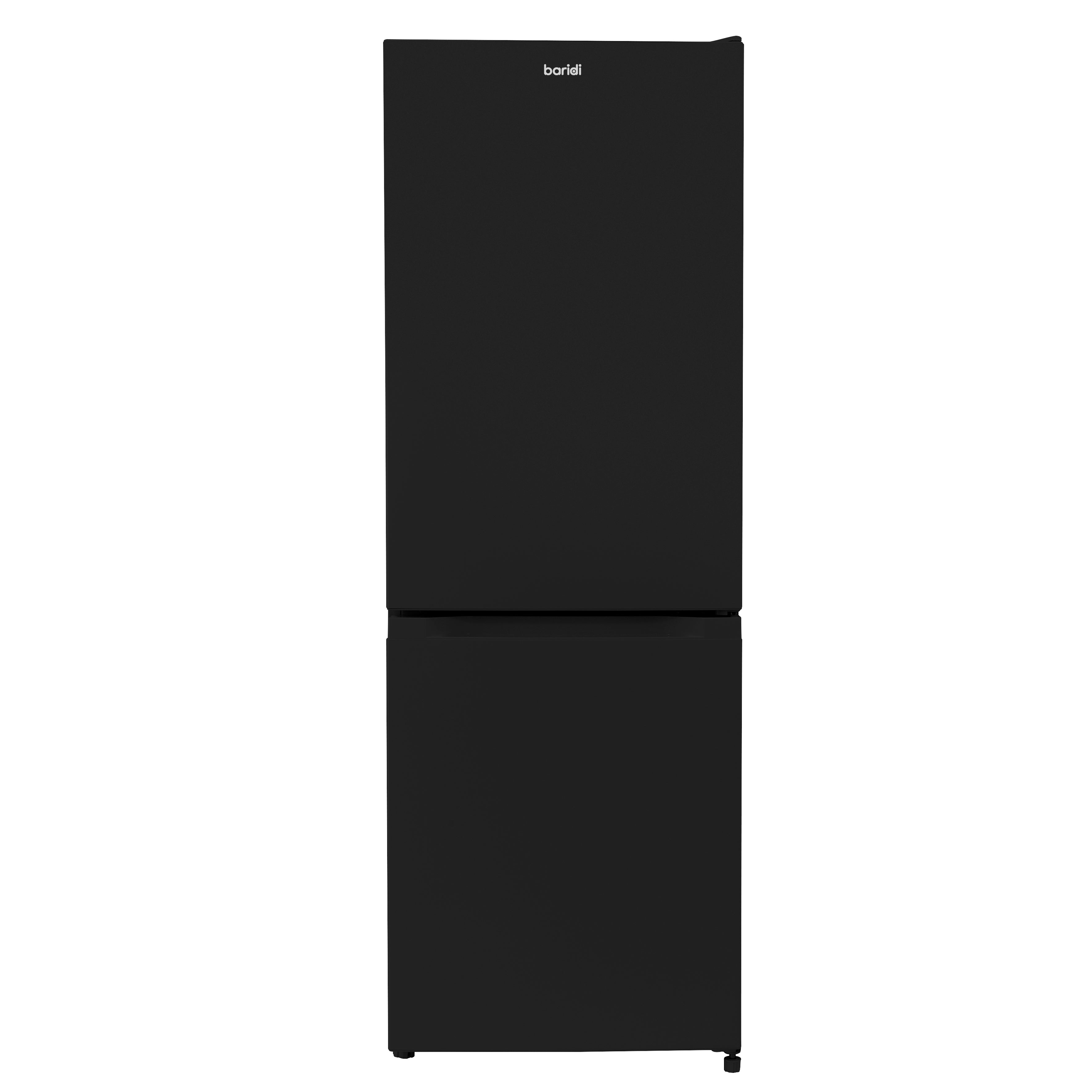 Baridi 60/40 Smart Frost Fridge Freezer 227L Capacity, Black - DH327