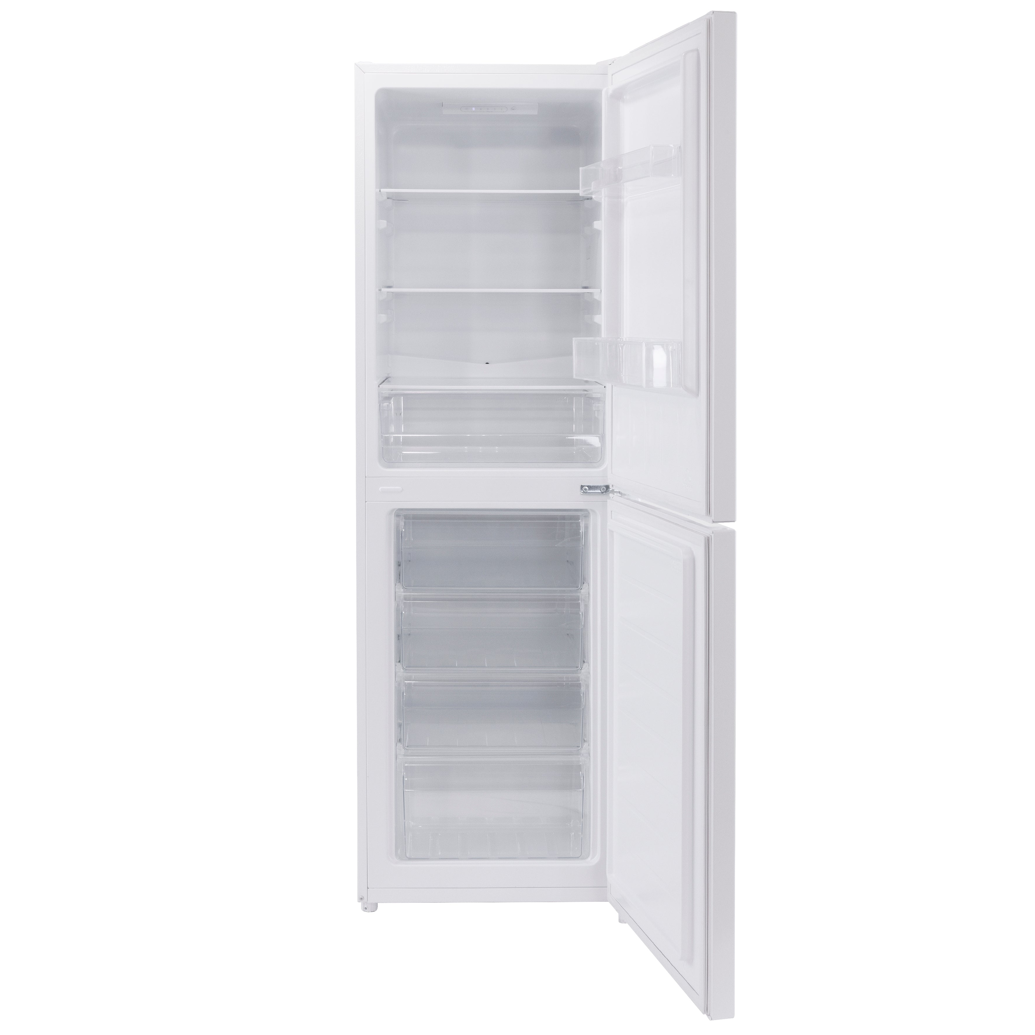 Baridi 50/50 Smart Frost Fridge Freezer 254L Capacity, White - DH328