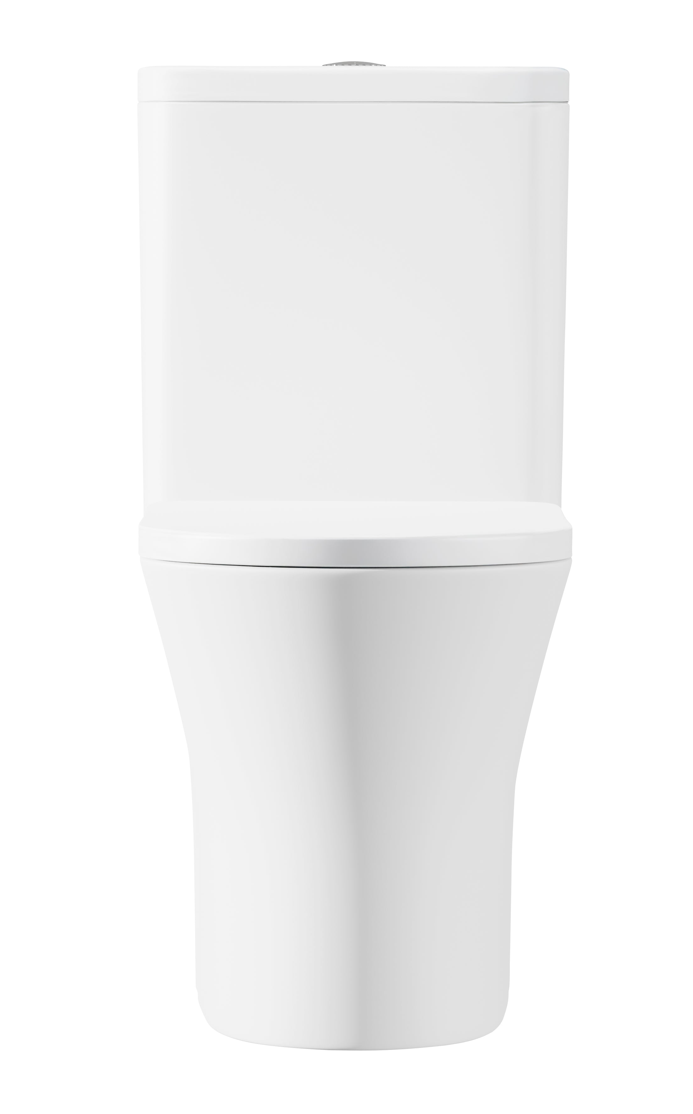 Baridi Close-Coupled Toilet with Soft Close Seat, Dual Flush Cistern & Rimless Flush, White - DH332