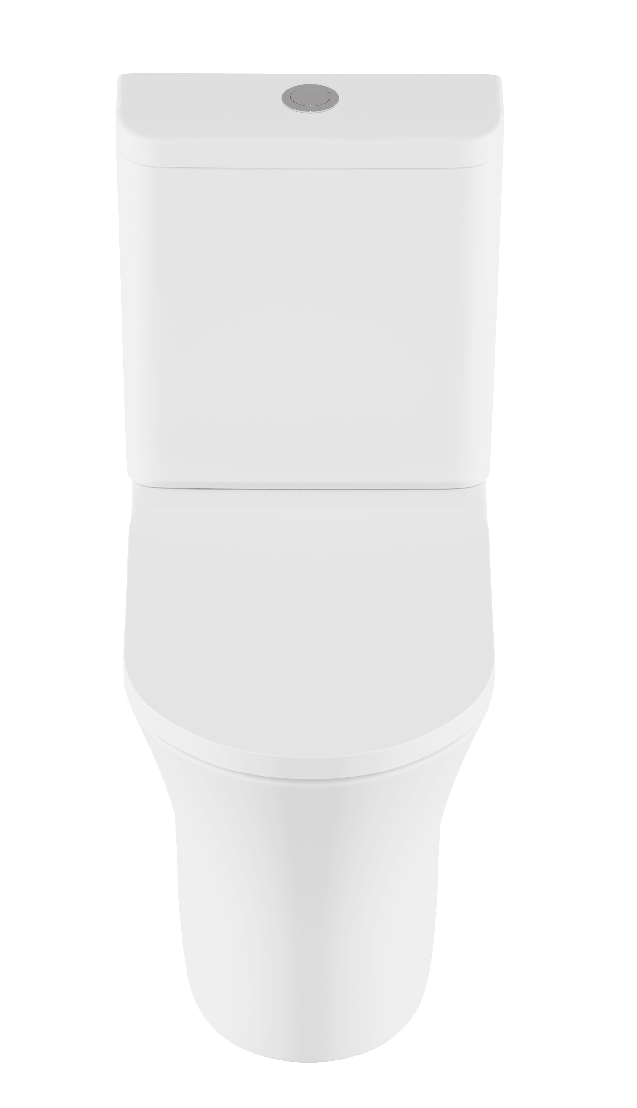 Baridi Close-Coupled Toilet with Soft Close Seat, Dual Flush Cistern & Rimless Flush, White - DH332