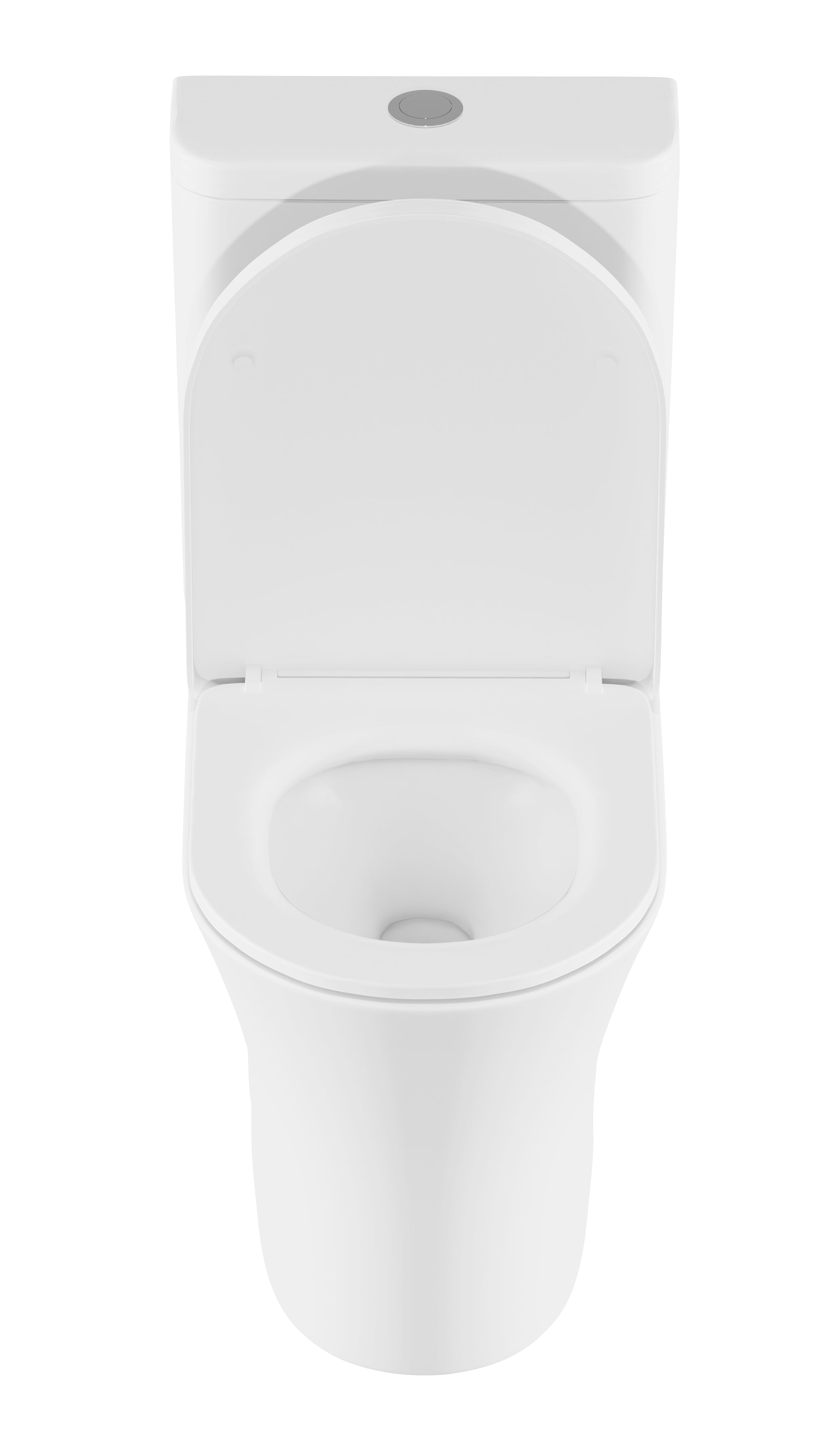 Baridi Close-Coupled Toilet with Soft Close Seat, Dual Flush Cistern & Rimless Flush, White - DH332