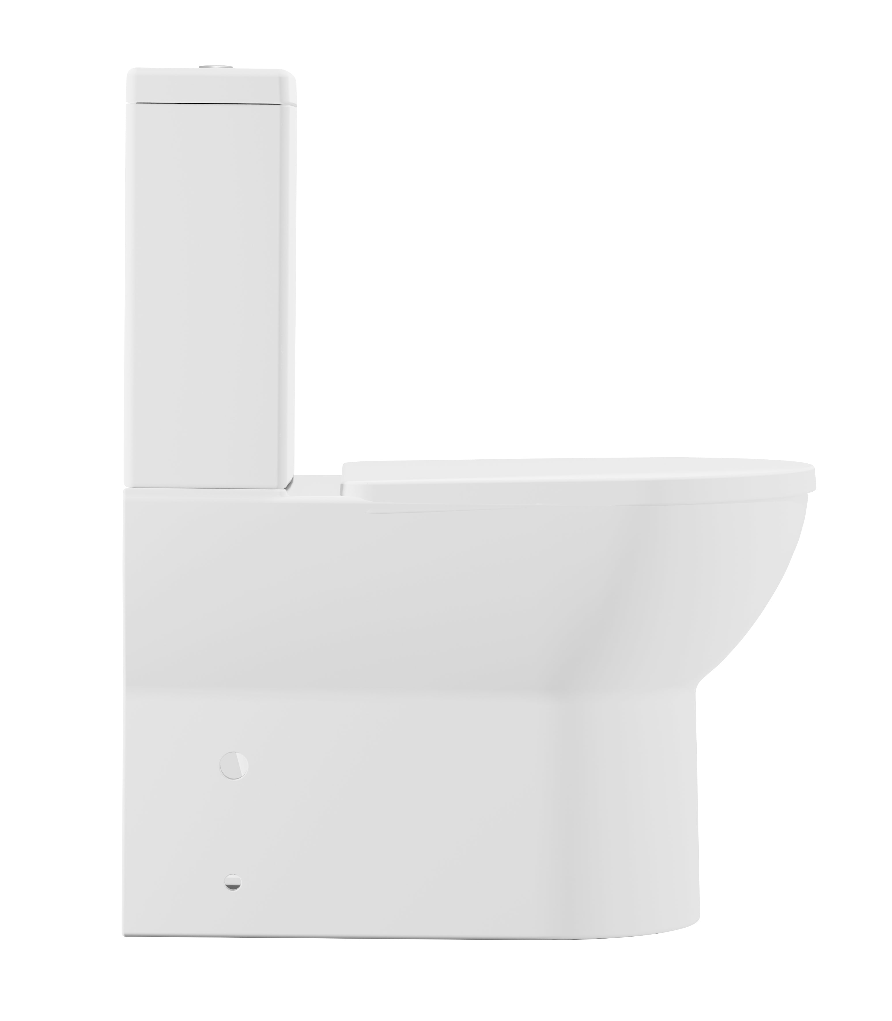 Baridi Close-Coupled Toilet with Soft Close Seat, Dual Flush Cistern & Rimless Flush, White - DH333