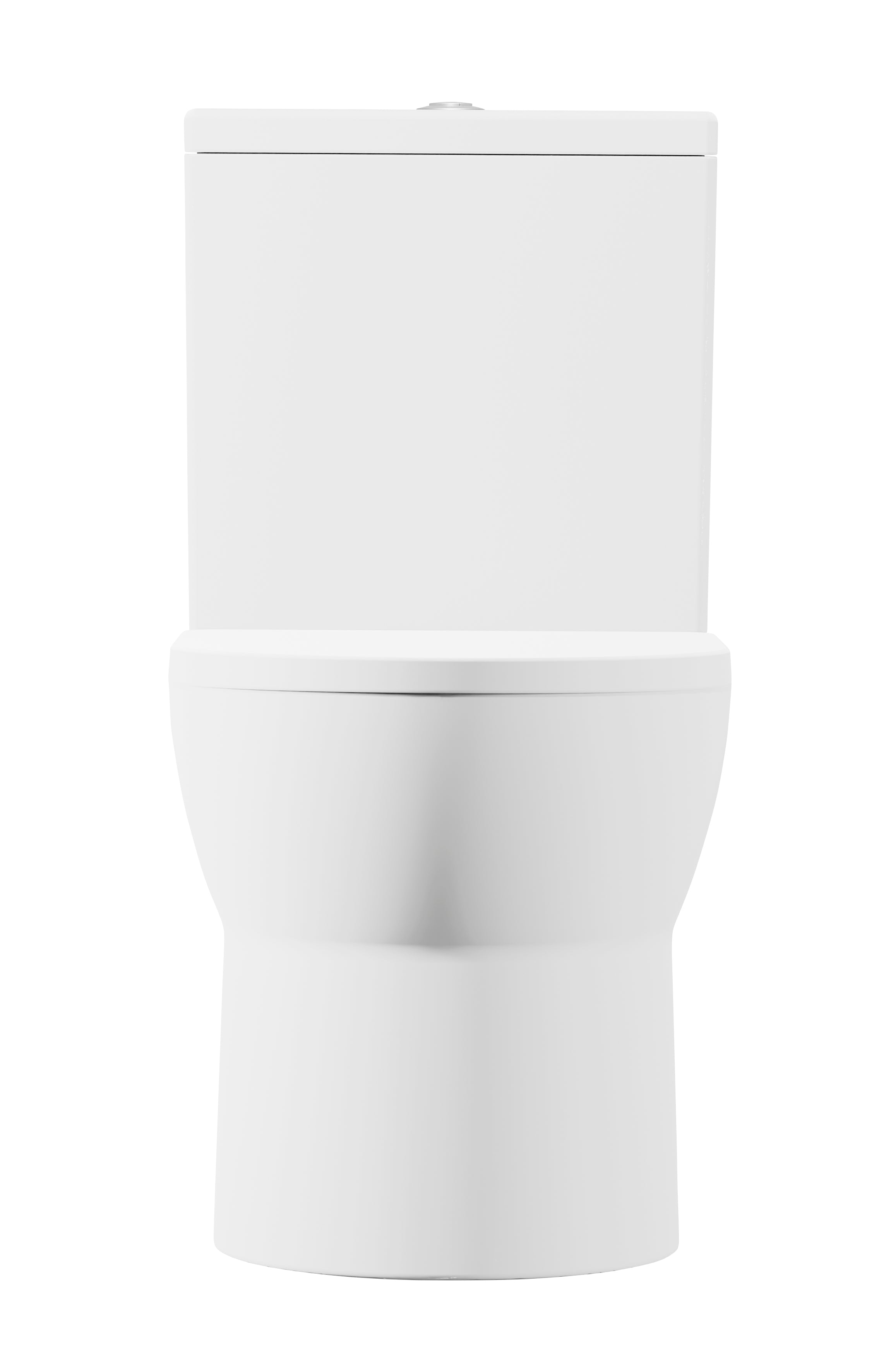 Baridi Close-Coupled Toilet with Soft Close Seat, Dual Flush Cistern & Rimless Flush, White - DH333