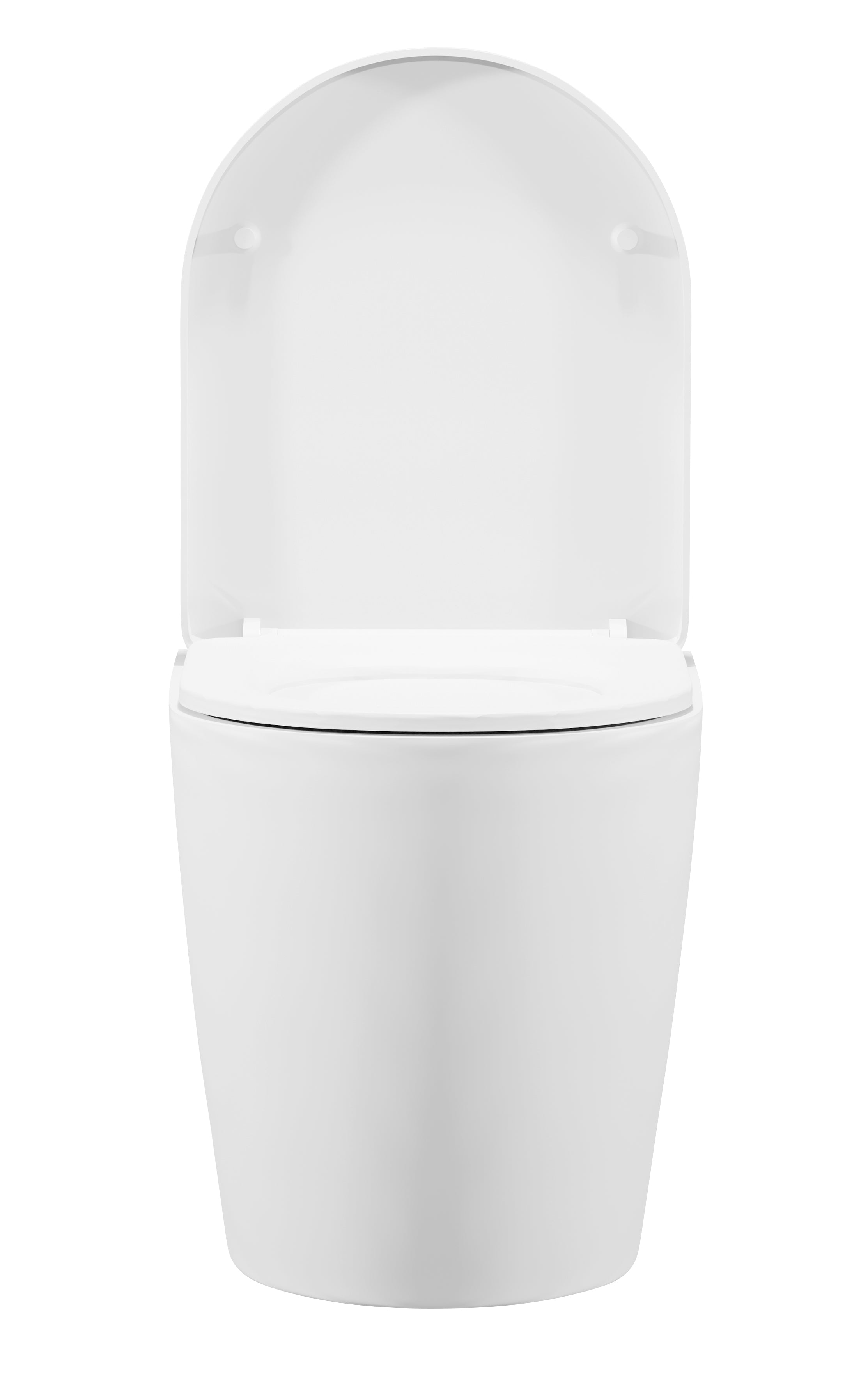 Baridi Back-to-Wall Toilet with Soft Close Seat & Rimless Flush, White - DH334