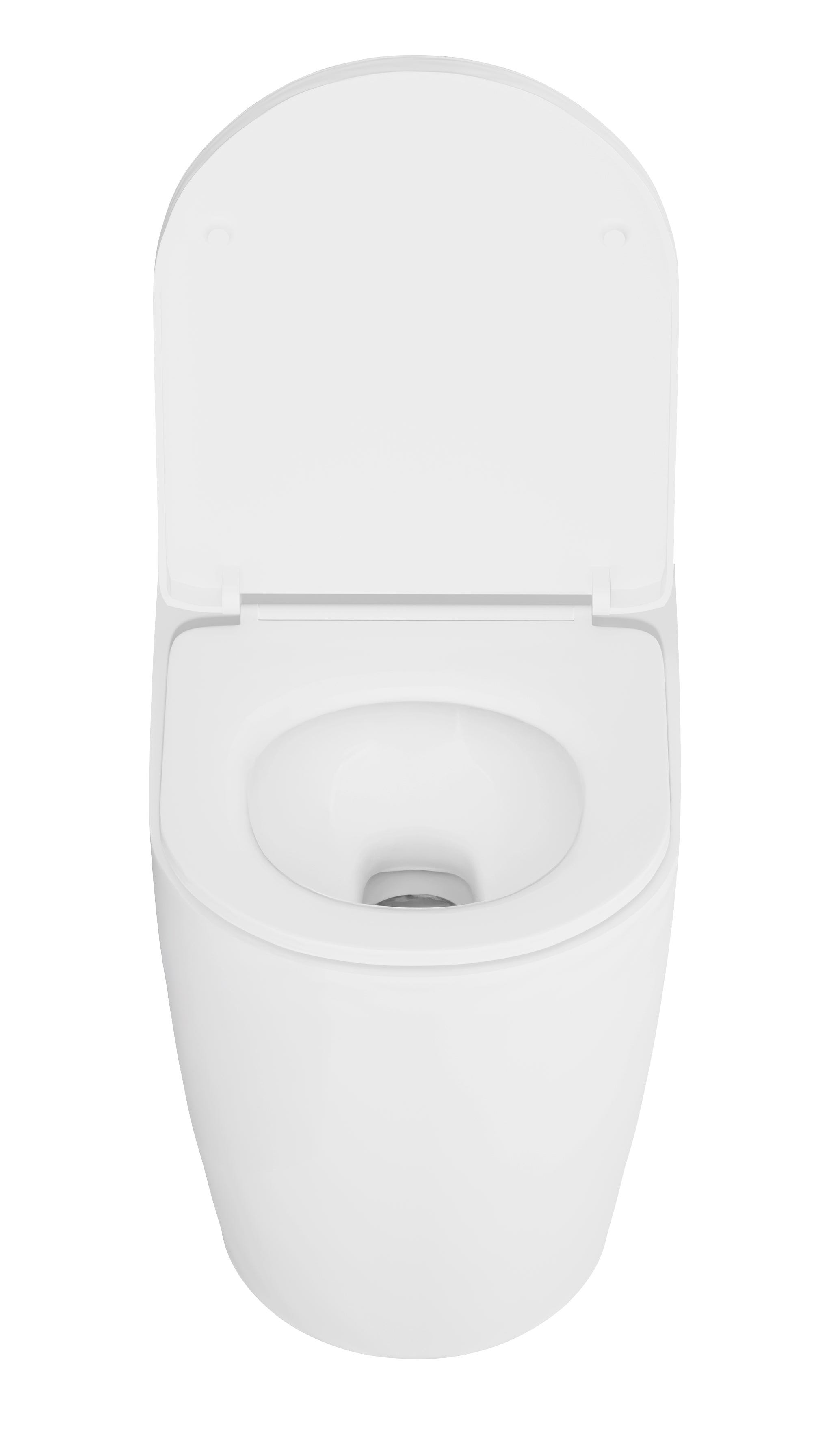 Baridi Back-to-Wall Toilet with Soft Close Seat & Rimless Flush, White - DH334