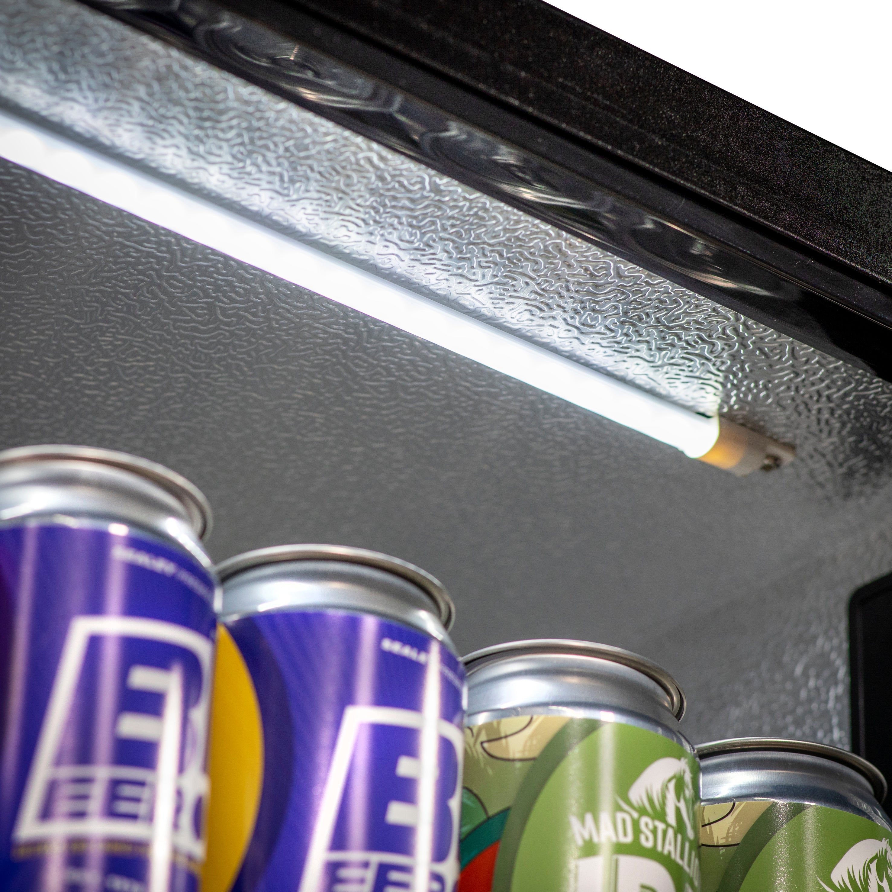 Baridi Back Bar Drinks Fridge/Cooler with Triple Hinged Door 307L, Black – DH336