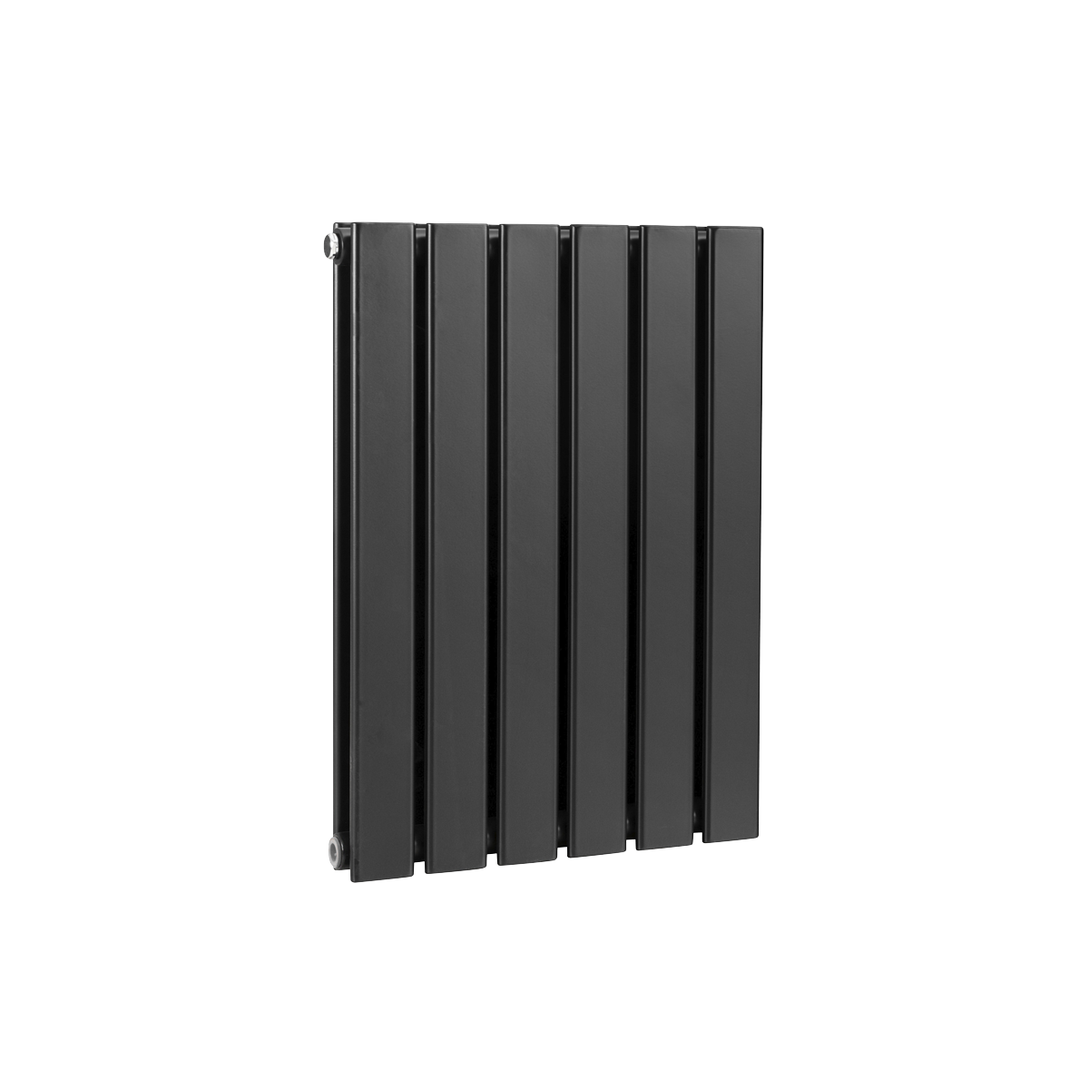 Baridi Horizontal Radiator Contemporary Double Flat Panel Design 600 x 420mm, Black - DH343