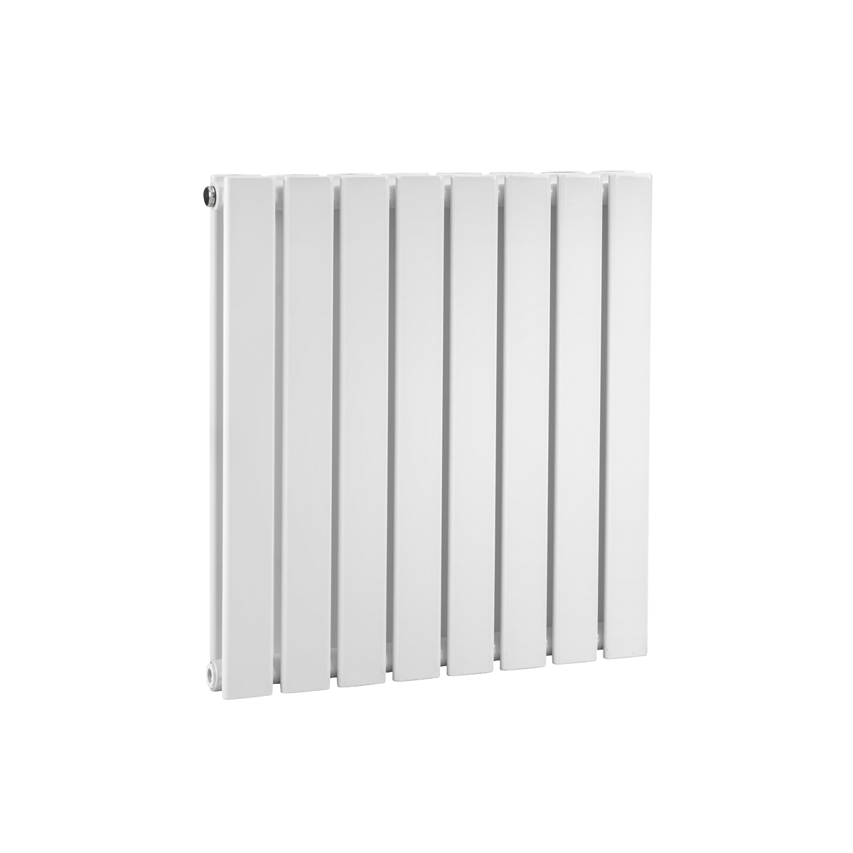 Baridi Horizontal Radiator Contemporary Double Flat Panel Design 600 x 560mm, White - DH349
