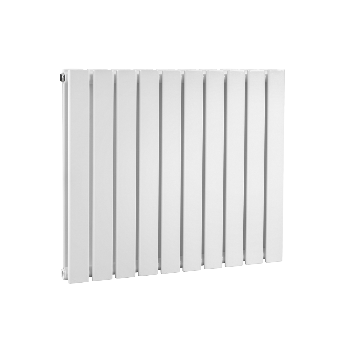 Baridi Horizontal Radiator Contemporary Double Flat Panel Design 600 x 700mm, White - DH350