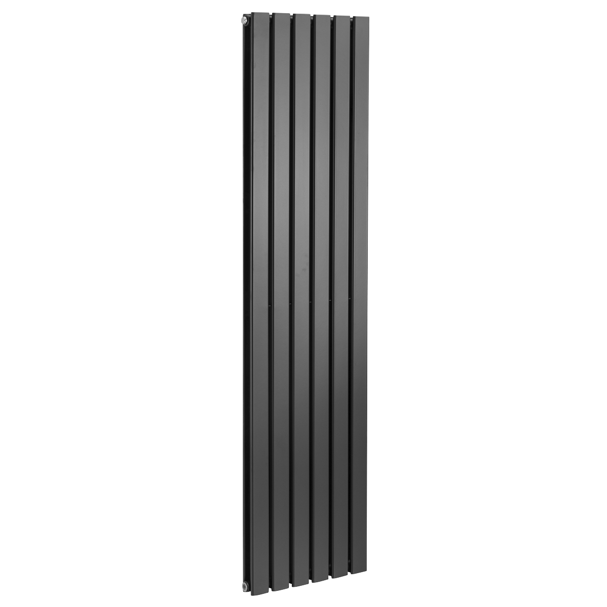 Baridi Vertical Radiator Contemporary Double Flat Panel Design 420 x 1800mm, Black - DH354