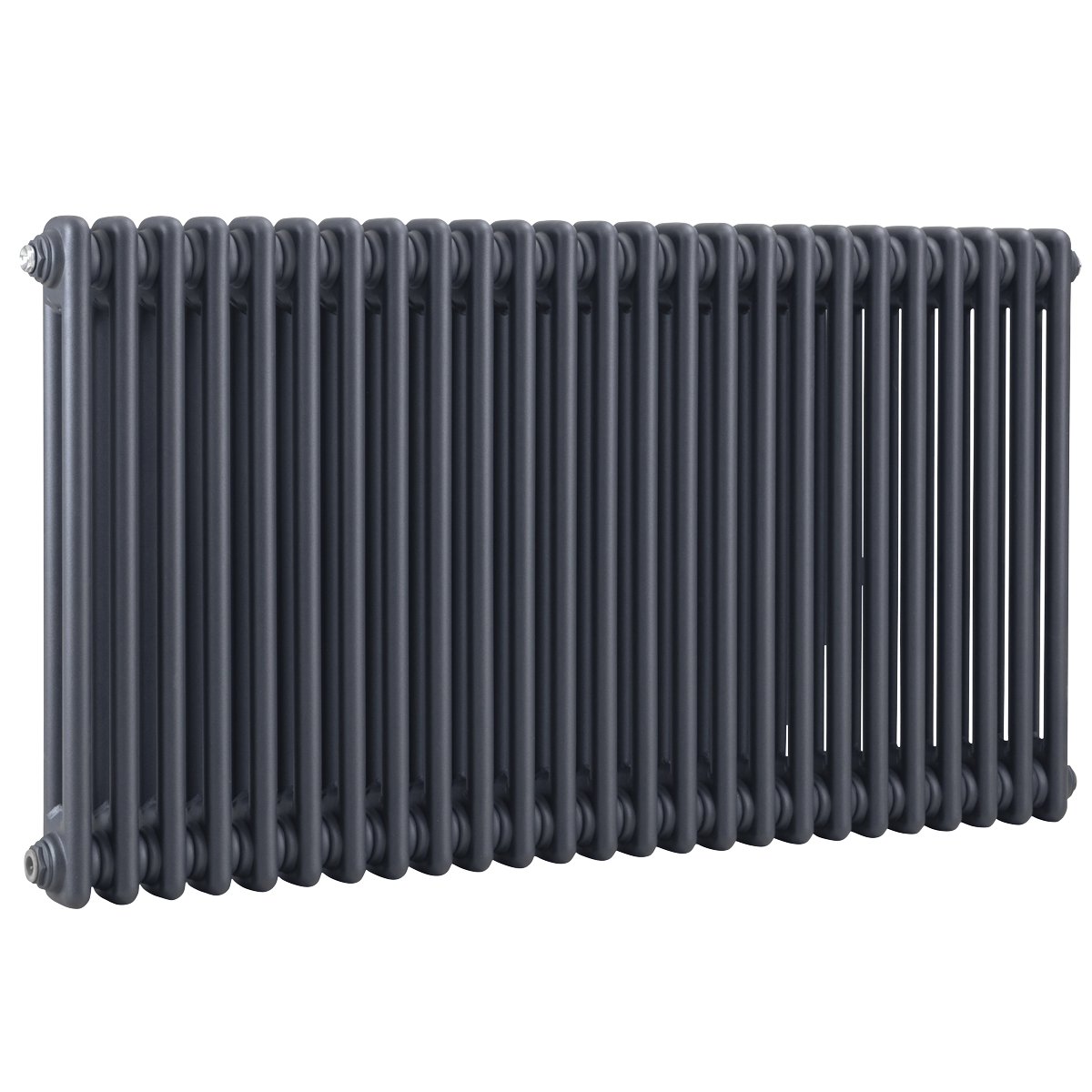 Baridi Horizontal Traditional 2 Column Radiator 600 x 1147mm, Anthracite - DH360