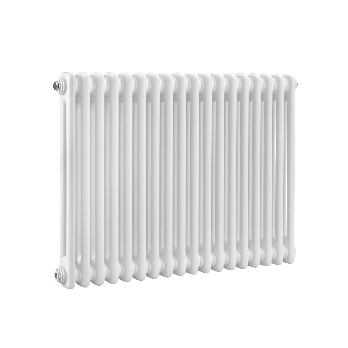 Baridi Horizontal Traditional 2 Column Radiator 600 x 832mm, White - DH368
