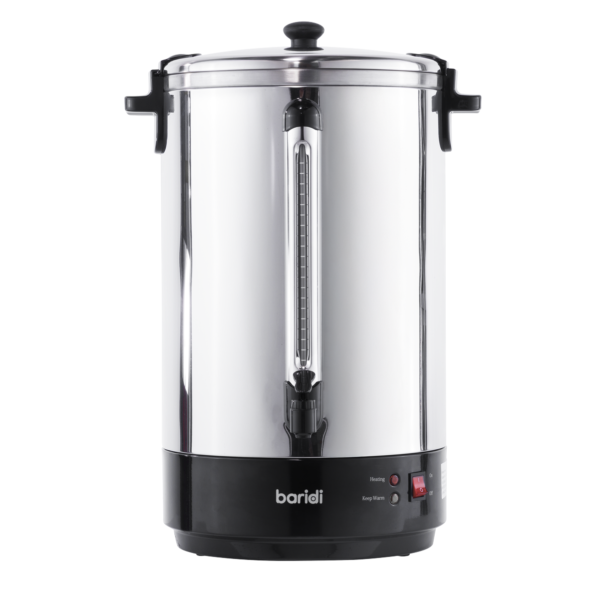 Baridi 30L Hot Water Boiler, Tea Urn with Drip Tray, Keep Warm Function - Stainless Steel - DH388
