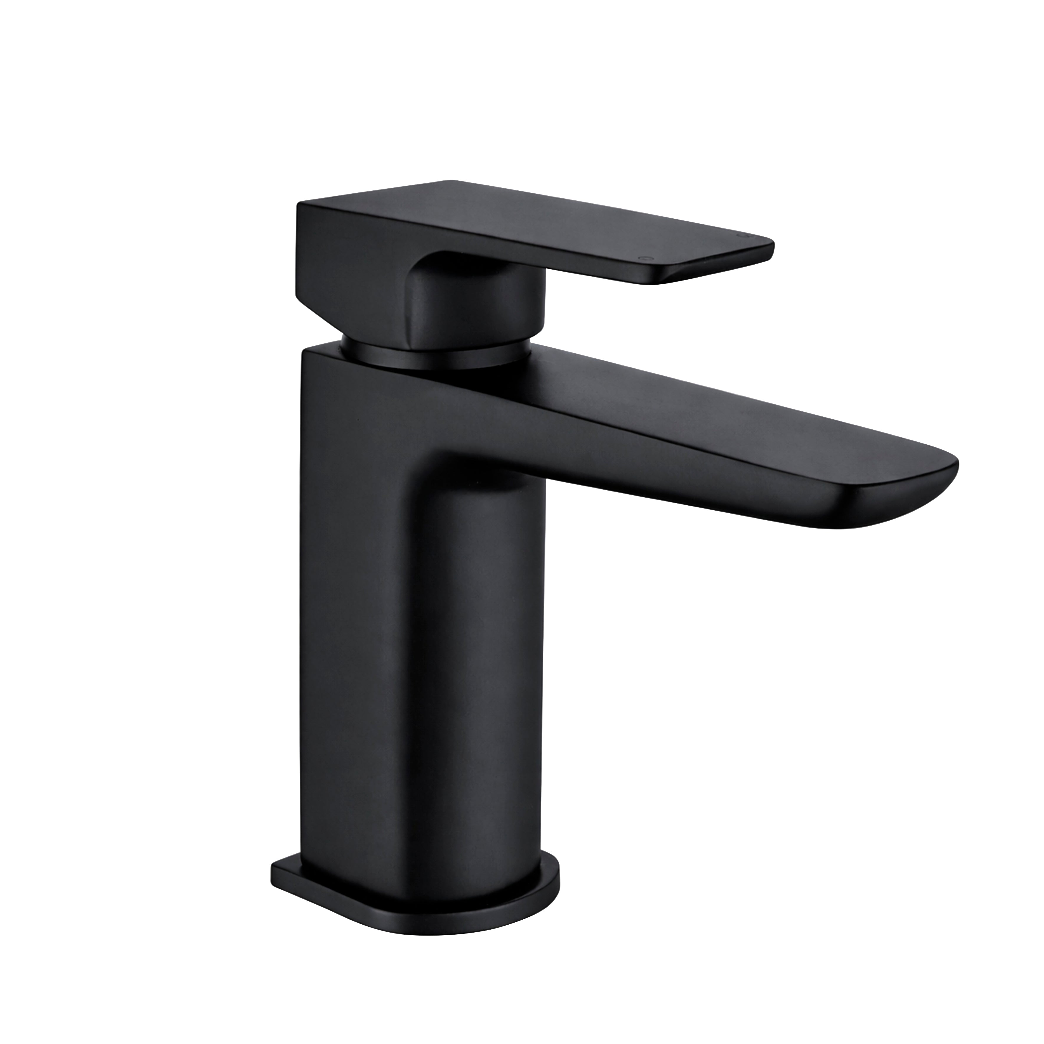 Baridi Basin Mixer Tap with Clicker Waste, Matt Black - DH393