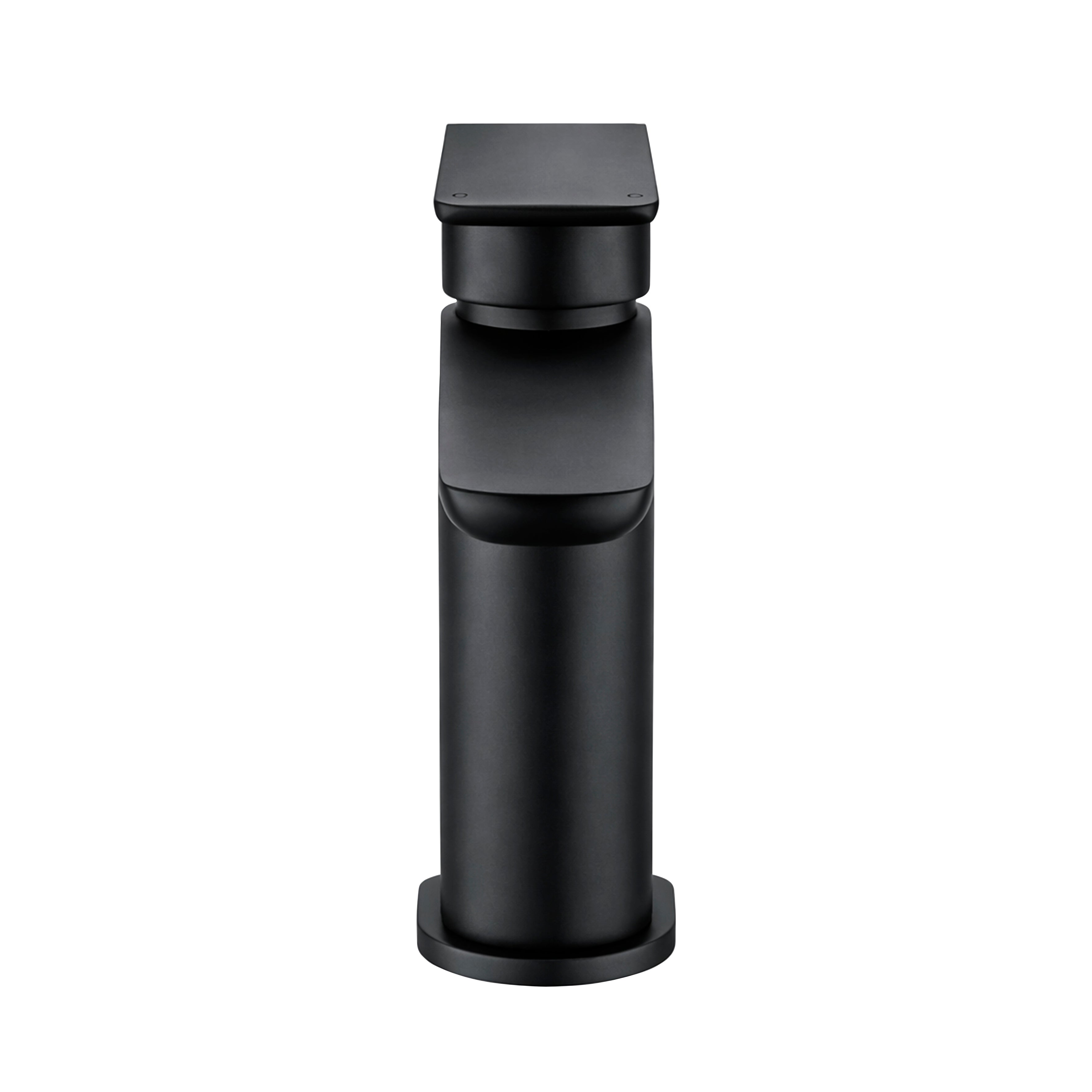 Baridi Basin Mixer Tap with Clicker Waste, Matt Black - DH393