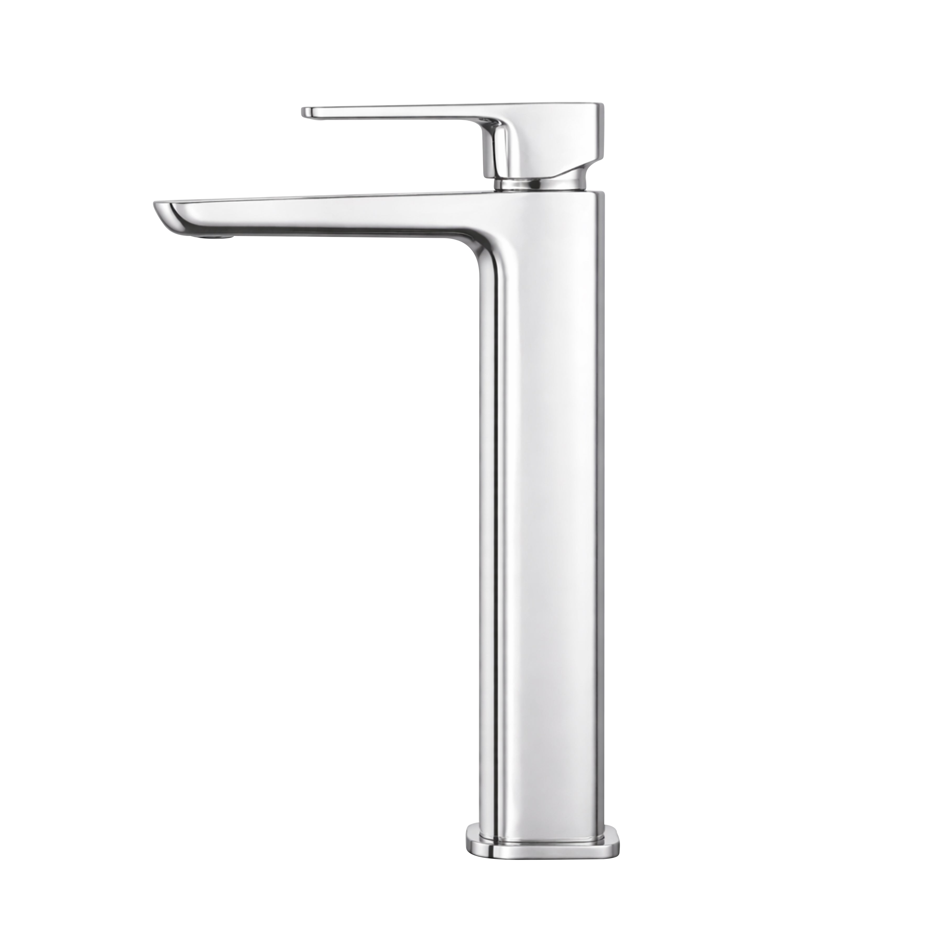 Baridi High Basin Mixer Tap with Clicker Waste, Chrome - DH394
