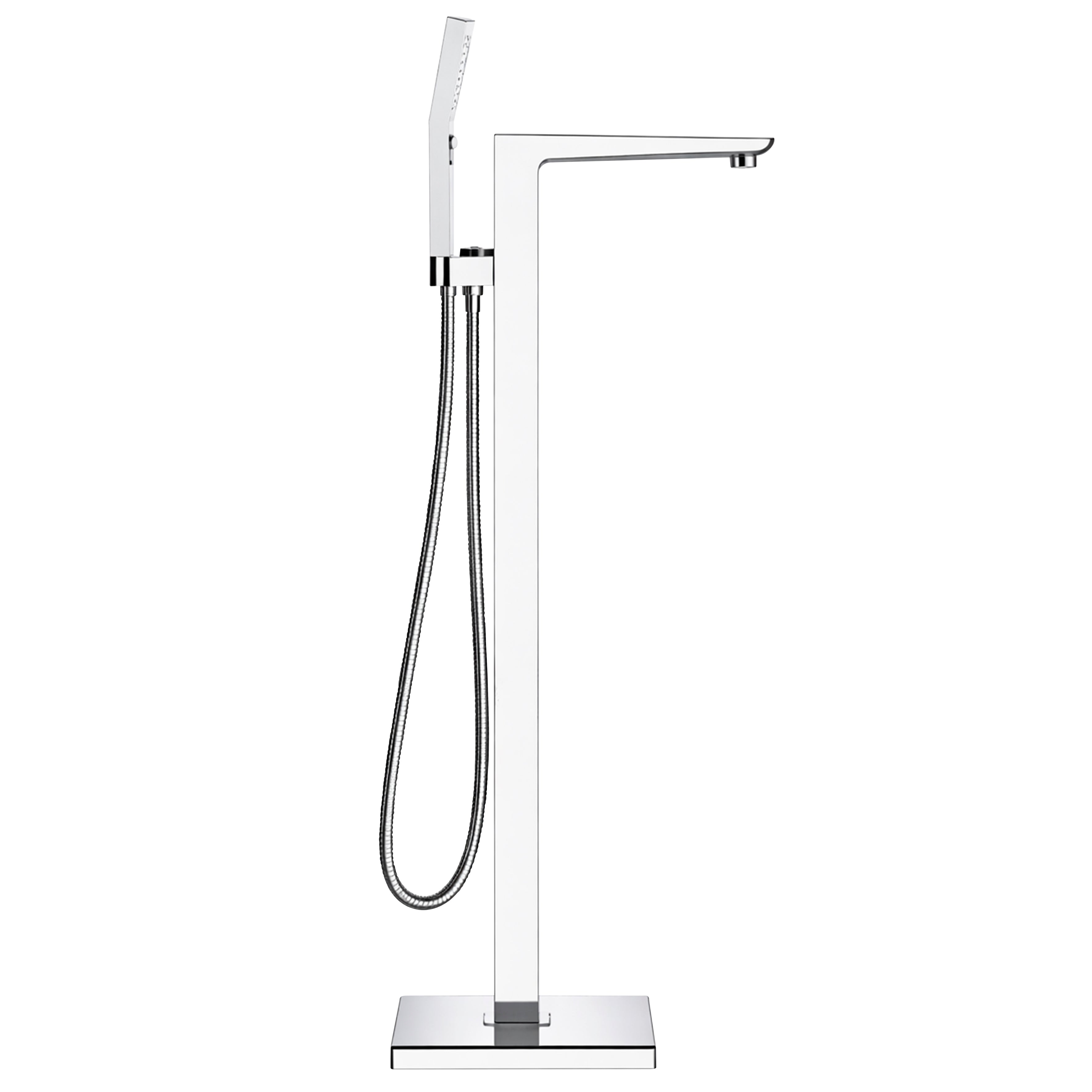 Baridi Freestanding Bath Mixer Tap with Shower, Chrome - DH400