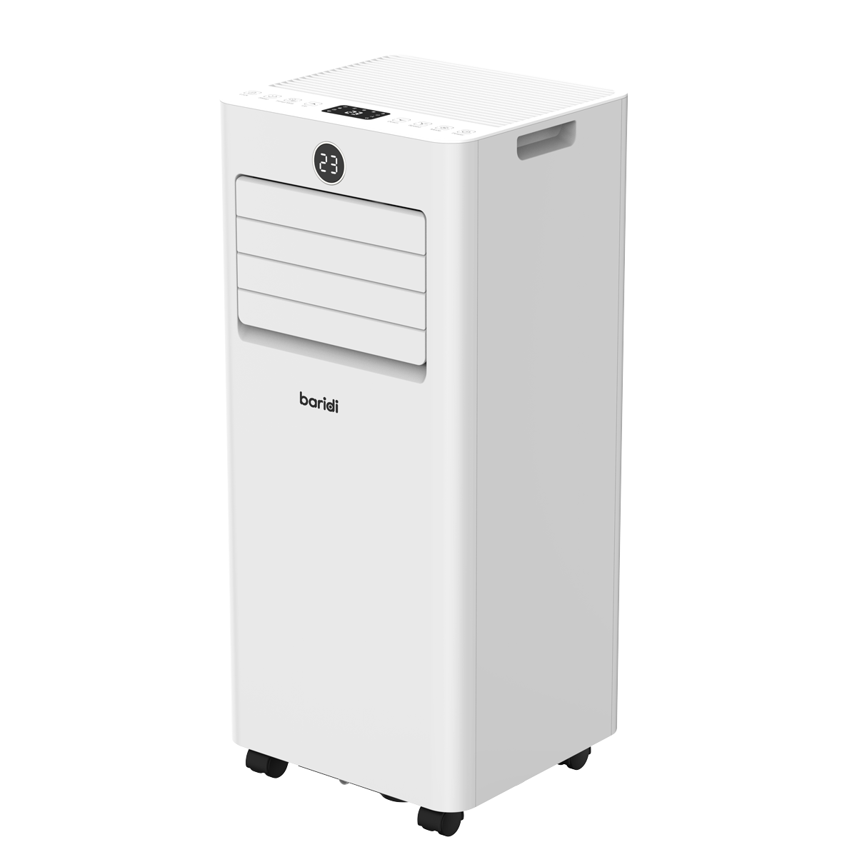 Baridi 4-in-1 Portable Air Conditioner with Window Sealing Kit 5,000Btu/hr, TUYA App & Wi-Fi Control, White - DH412