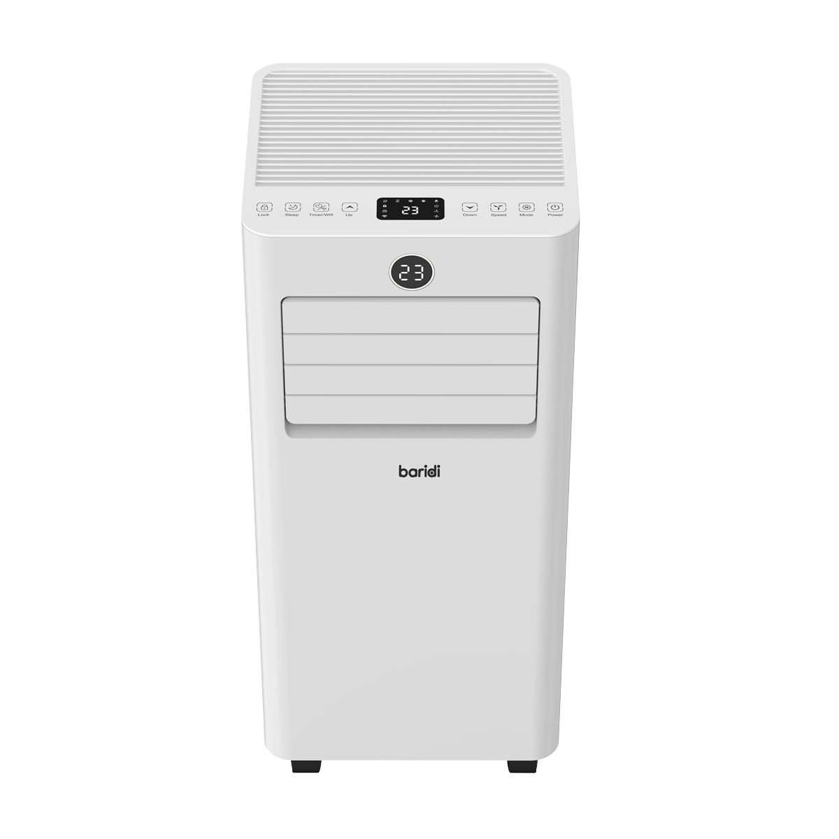 Baridi 5-in-1 Portable Air Conditioning Unit with Window Sealing Kit 9,000Btu/hr, TUYA App & Wi-Fi Control, White - DH414