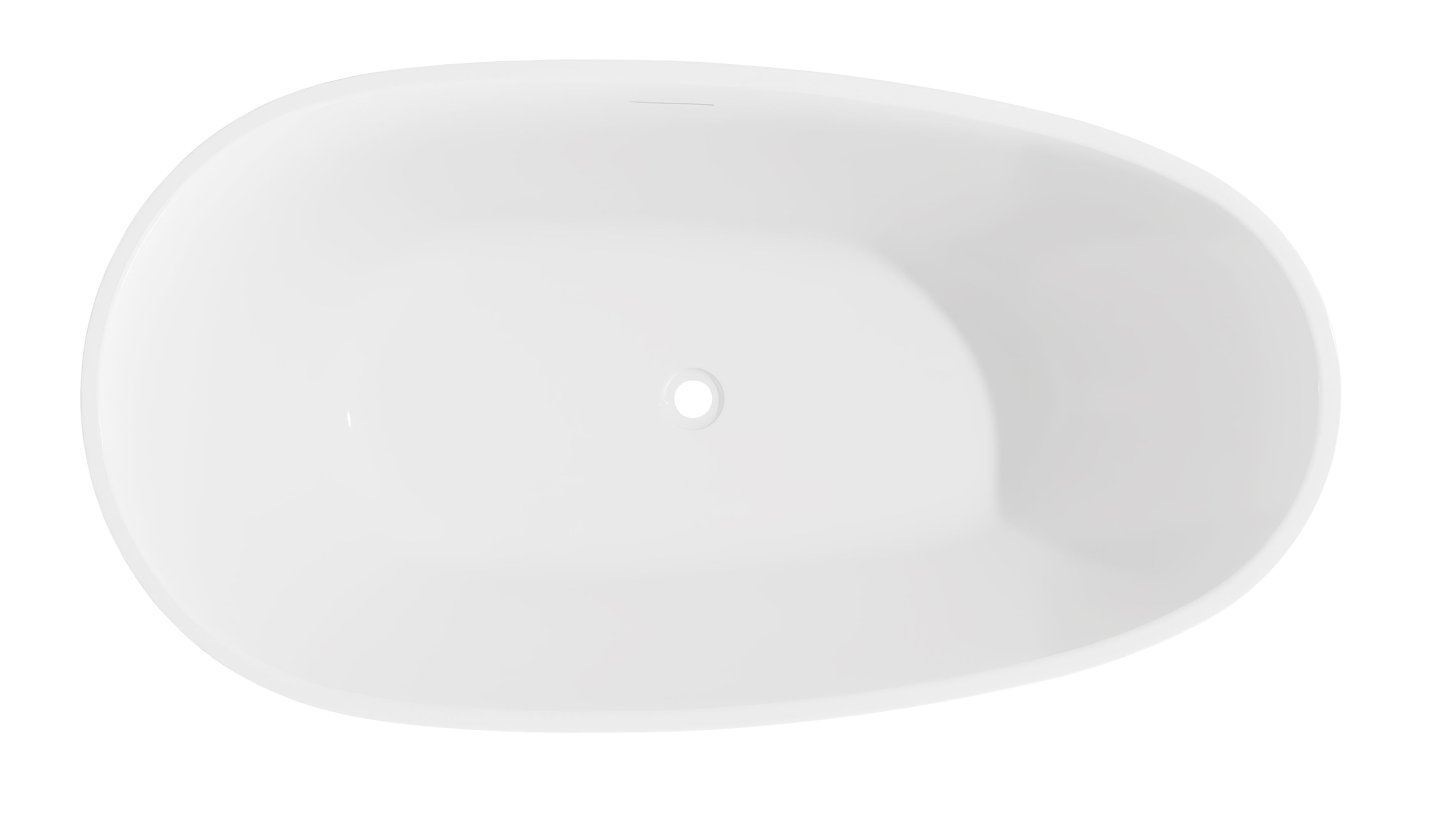 Baridi Double-Ended Slim Rim Bath with Overflow System 150cm, Gloss White - DH416