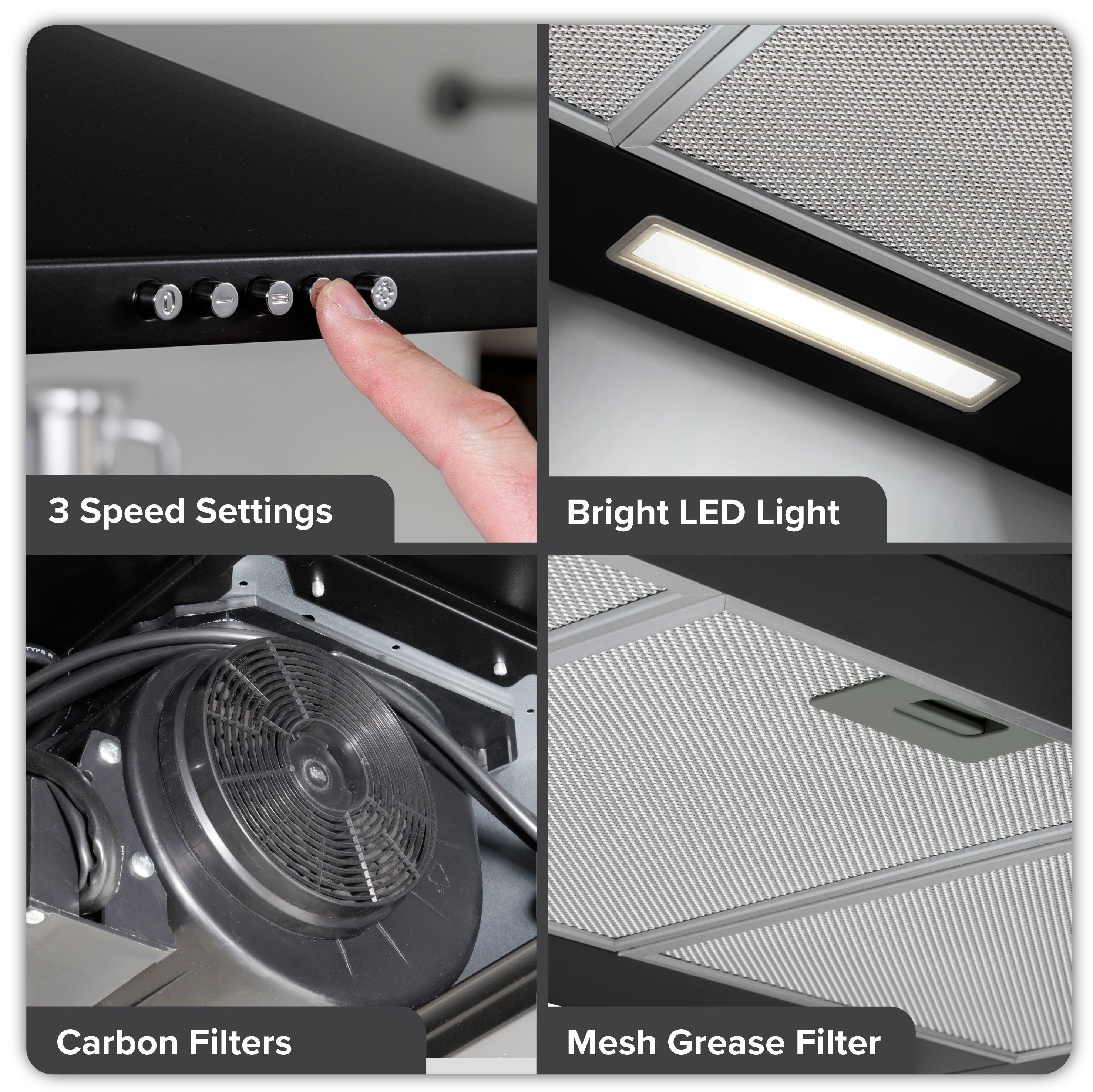 Baridi DH59 Extractor Hoods Action shot - multi - image