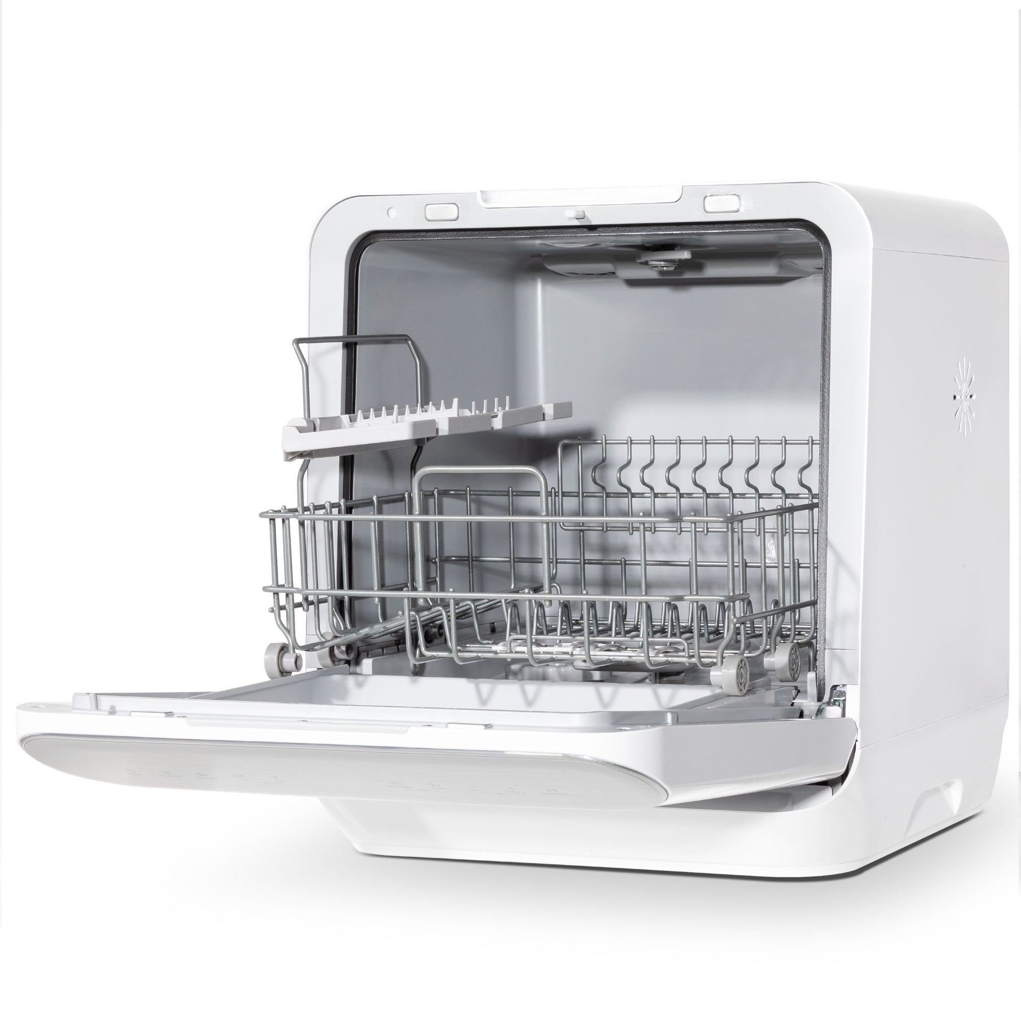 Baridi DH72 Mini Dishwasher Open - fully - empty - 2nd perspective - 2023