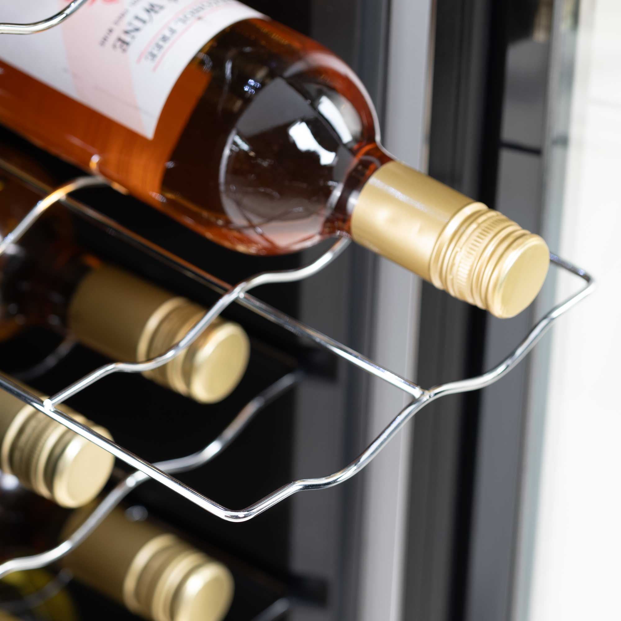 Baridi DH74 Wine Fridges Action shot - wire - rack