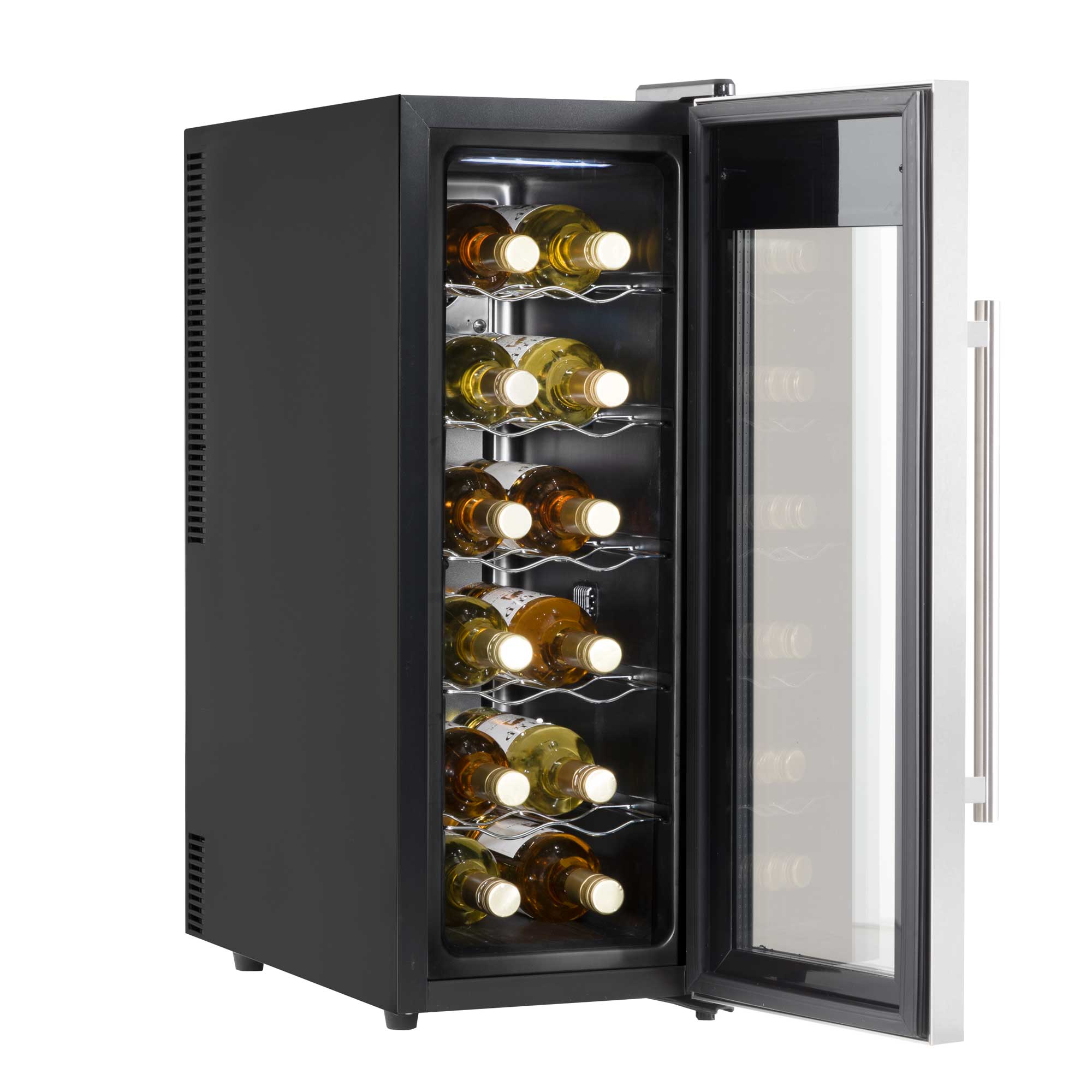 Baridi DH74 Wine Fridges Open - full