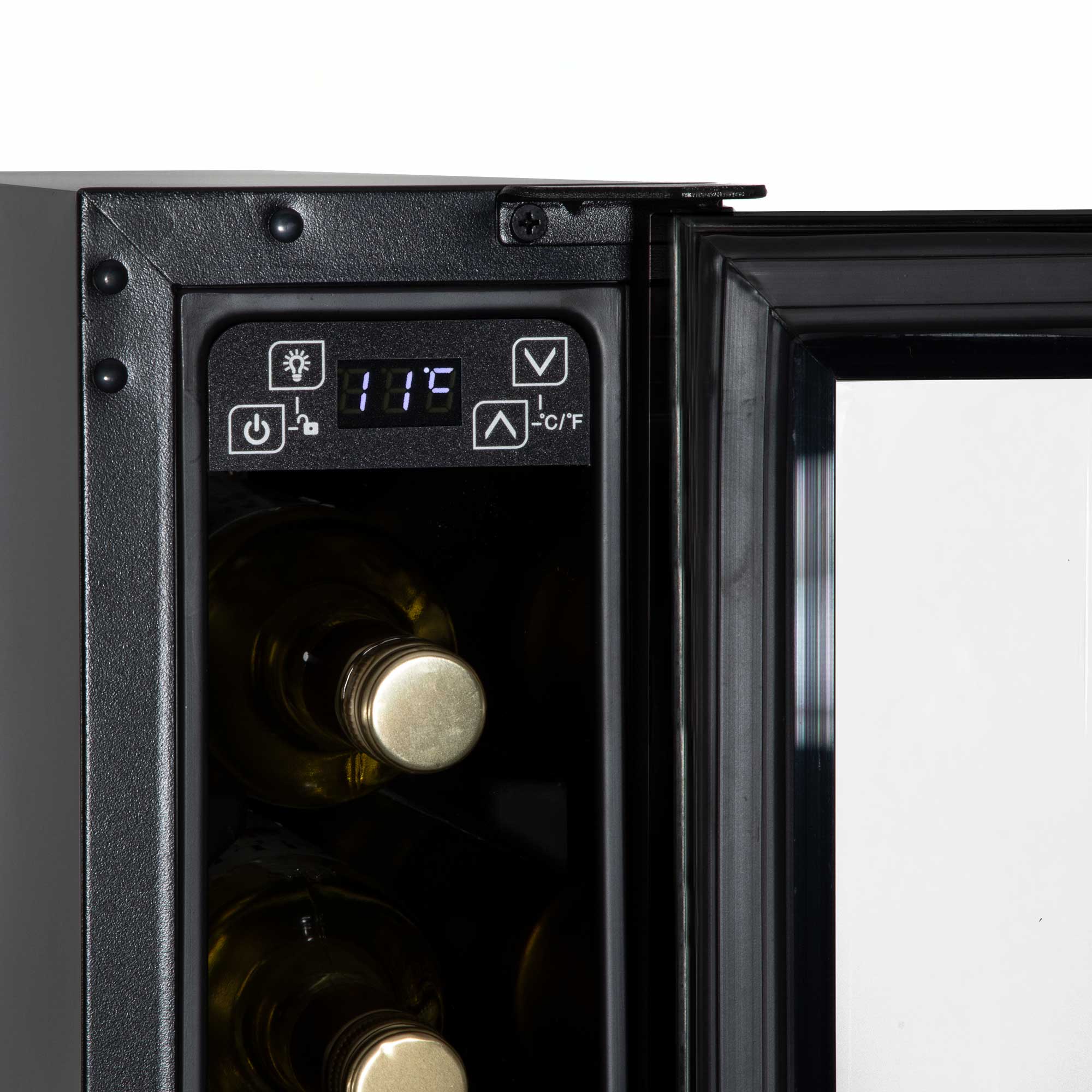 Baridi DH76 Wine Fridges Action shot - control - panel