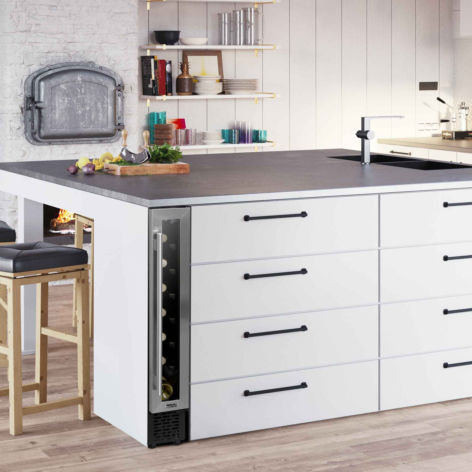 Baridi DH77 Wine Fridges Action shot - lifestyle - pic1