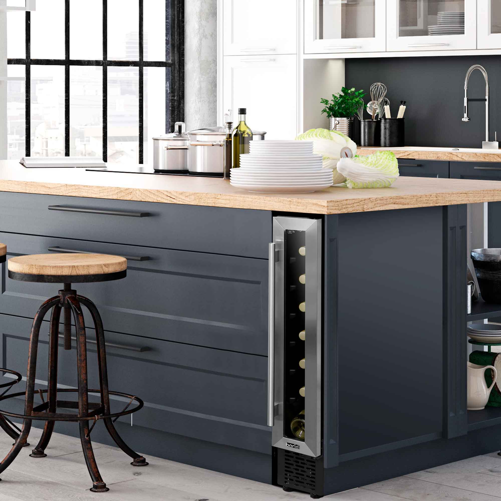 Baridi DH77 Wine Fridges Action shot - lifestyle - 2nd perspective