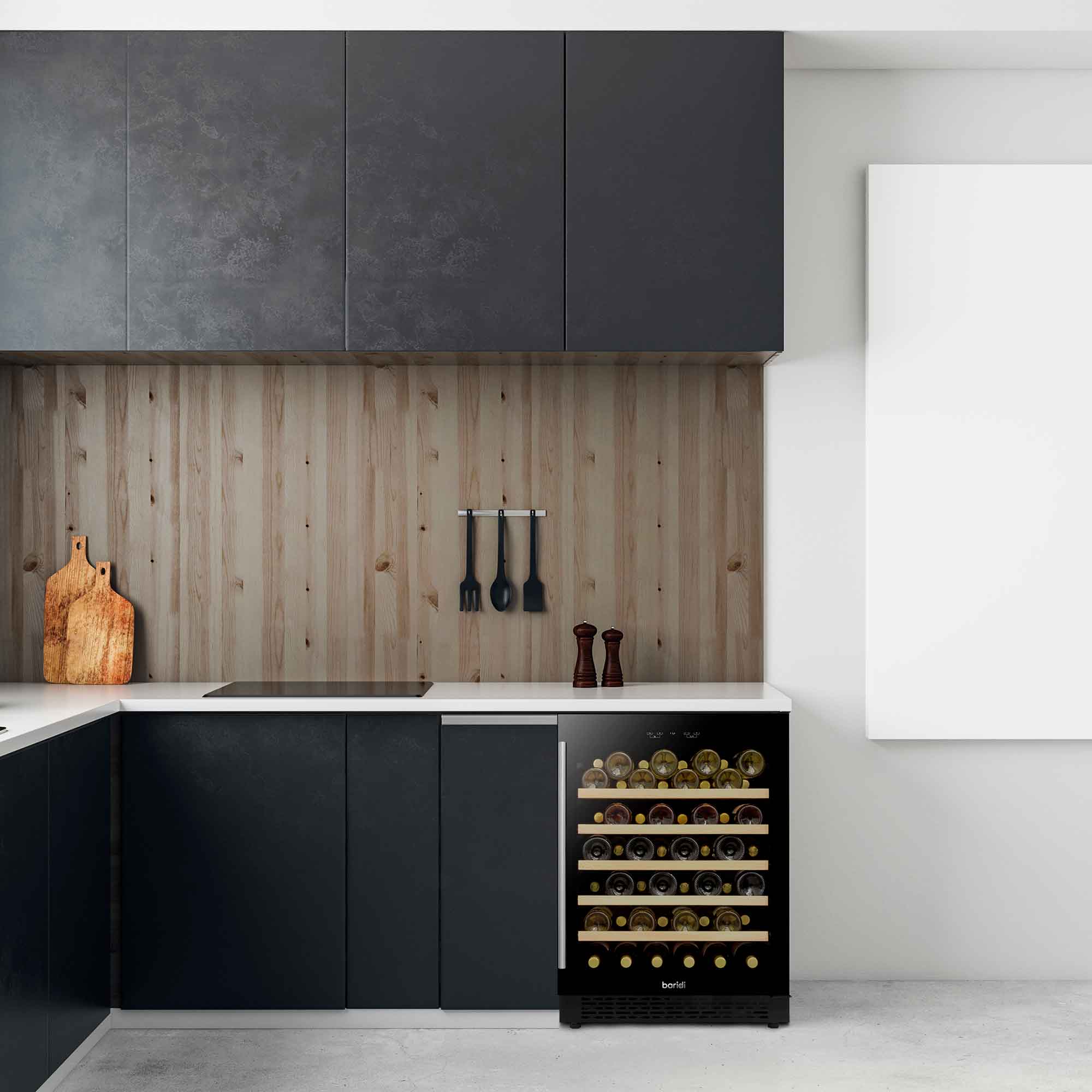 Baridi DH78 Wine Fridges Action shot - in kitchen