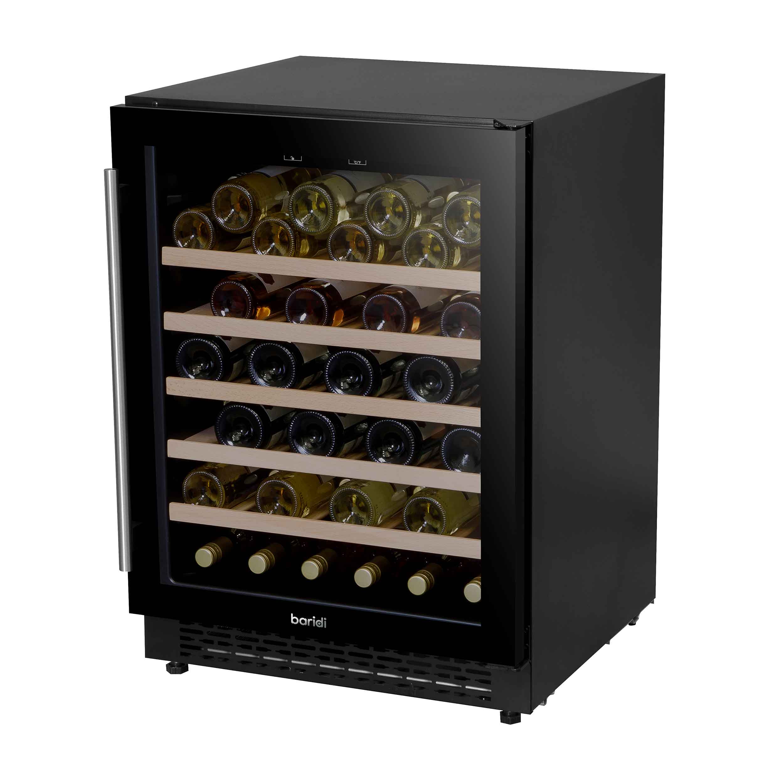 Baridi DH78 Wine Fridges Full - closed - 2nd perspective