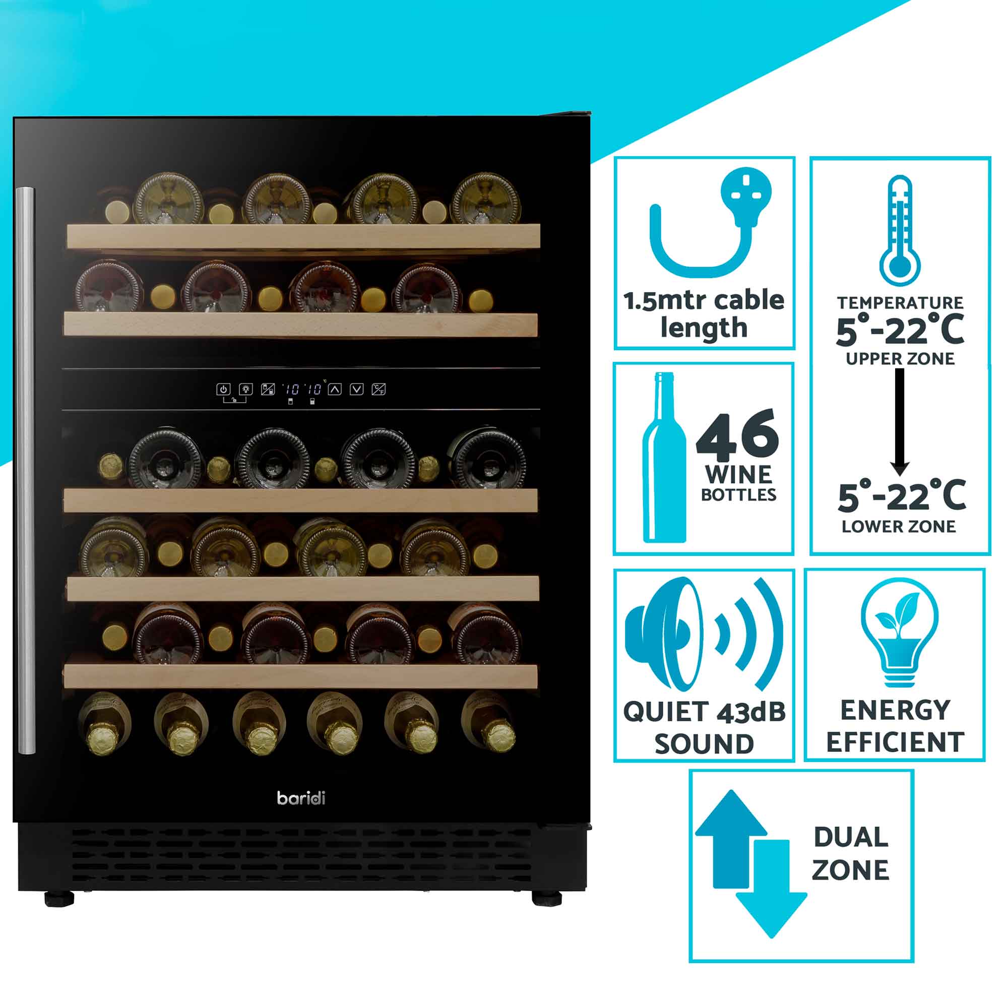 Baridi DH79 Wine Fridges Logo - information