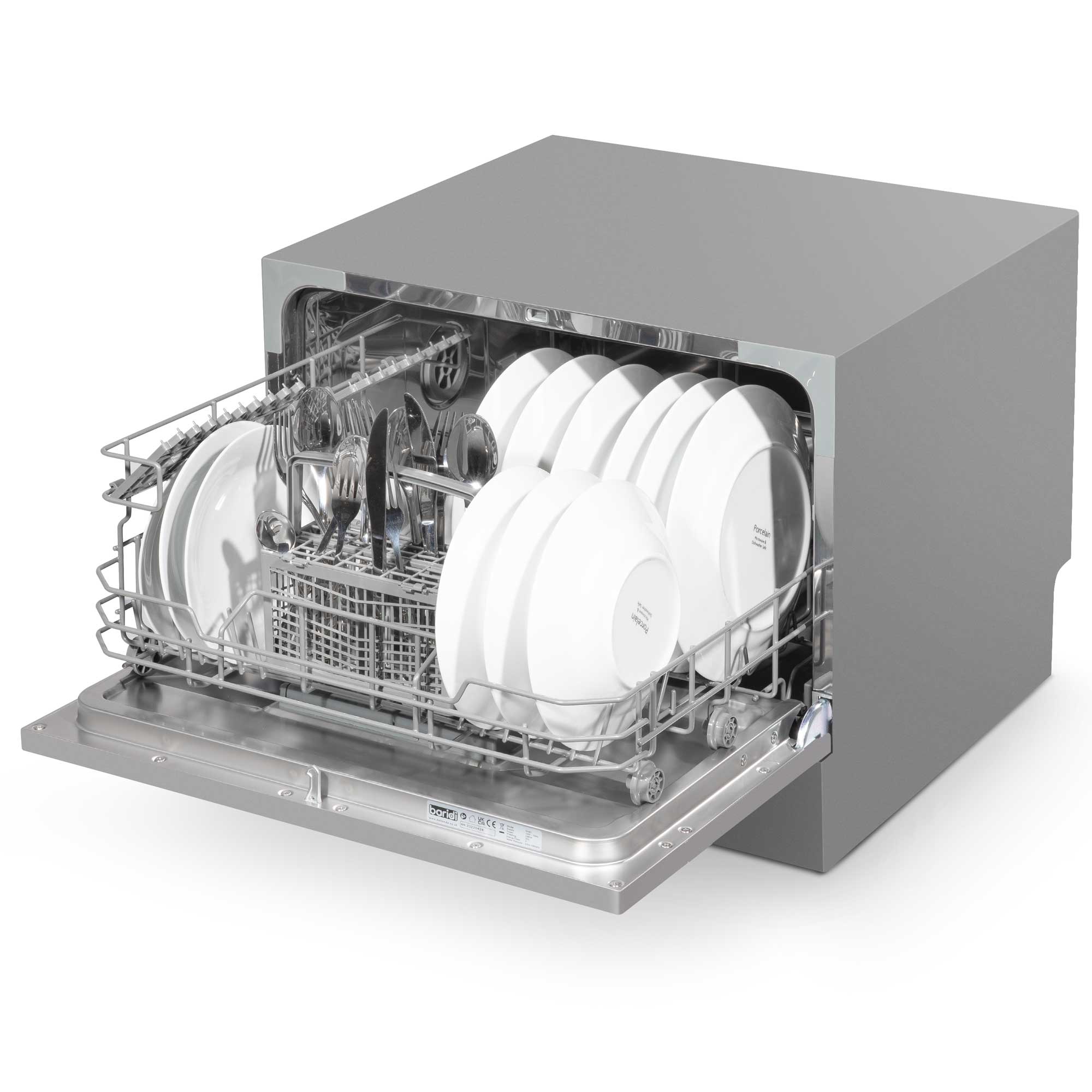 Baridi DH84 Tabletop Dishwasher Open - full - high - 2023