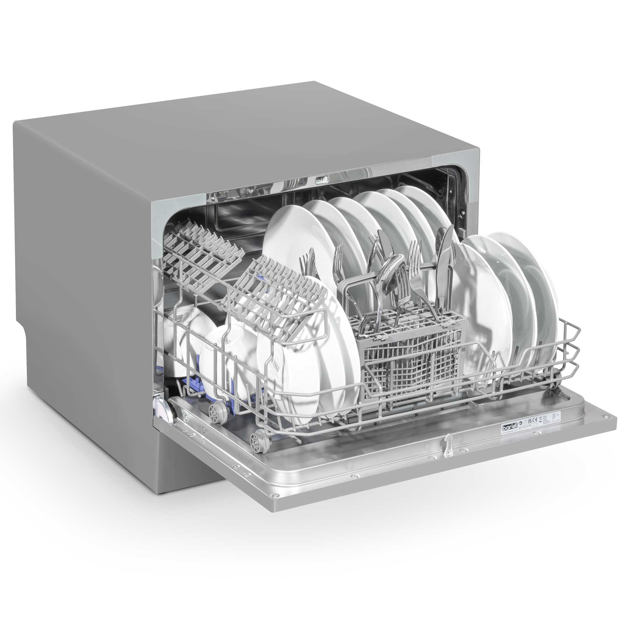 Baridi DH84 Tabletop Dishwasher Open - full - high - 2nd perspective - 2023