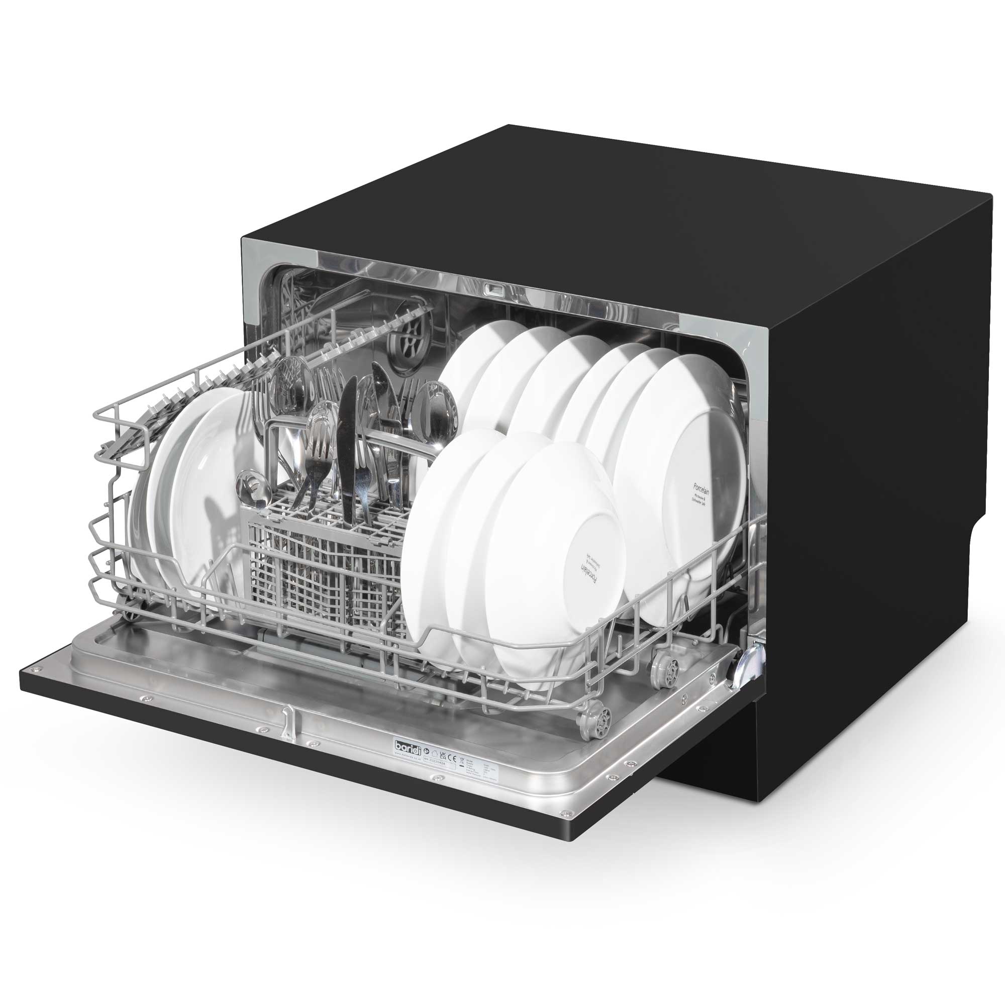Baridi DH85 Tabletop Dishwasher Open - full - high - 2023