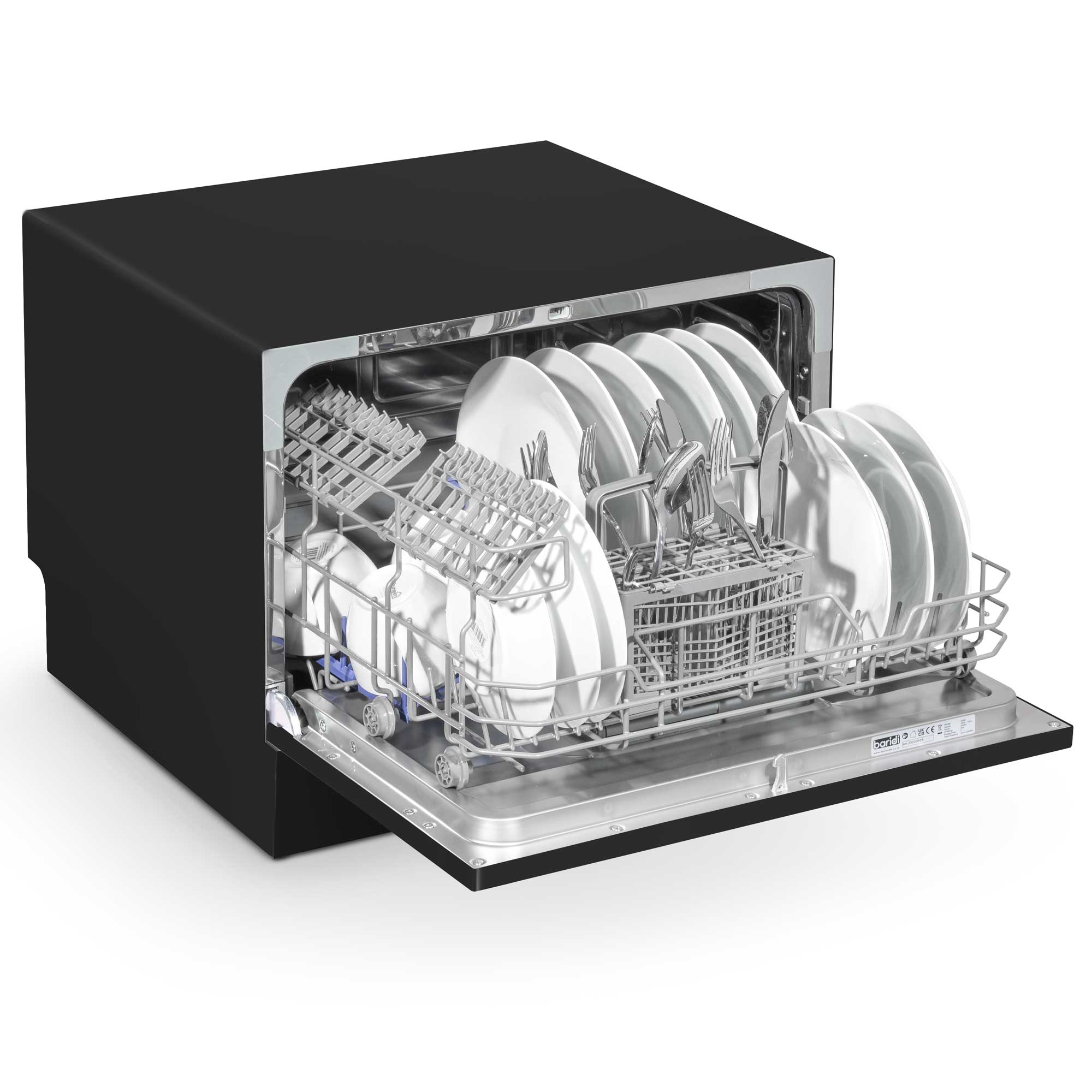 Baridi DH85 Tabletop Dishwasher Open - full - high - 2nd perspective - 2023