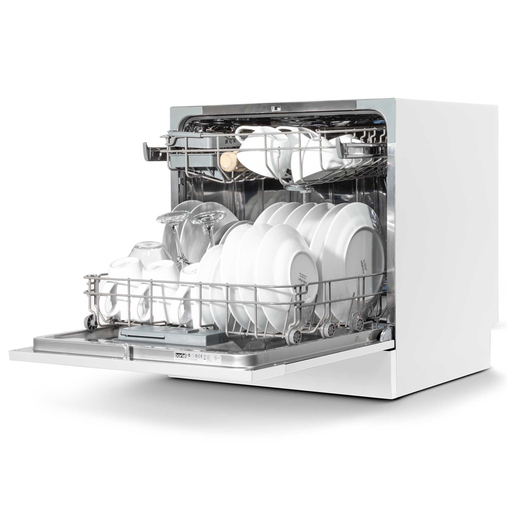 Baridi DH86 Tabletop Dishwasher Open - full - 2nd perspective