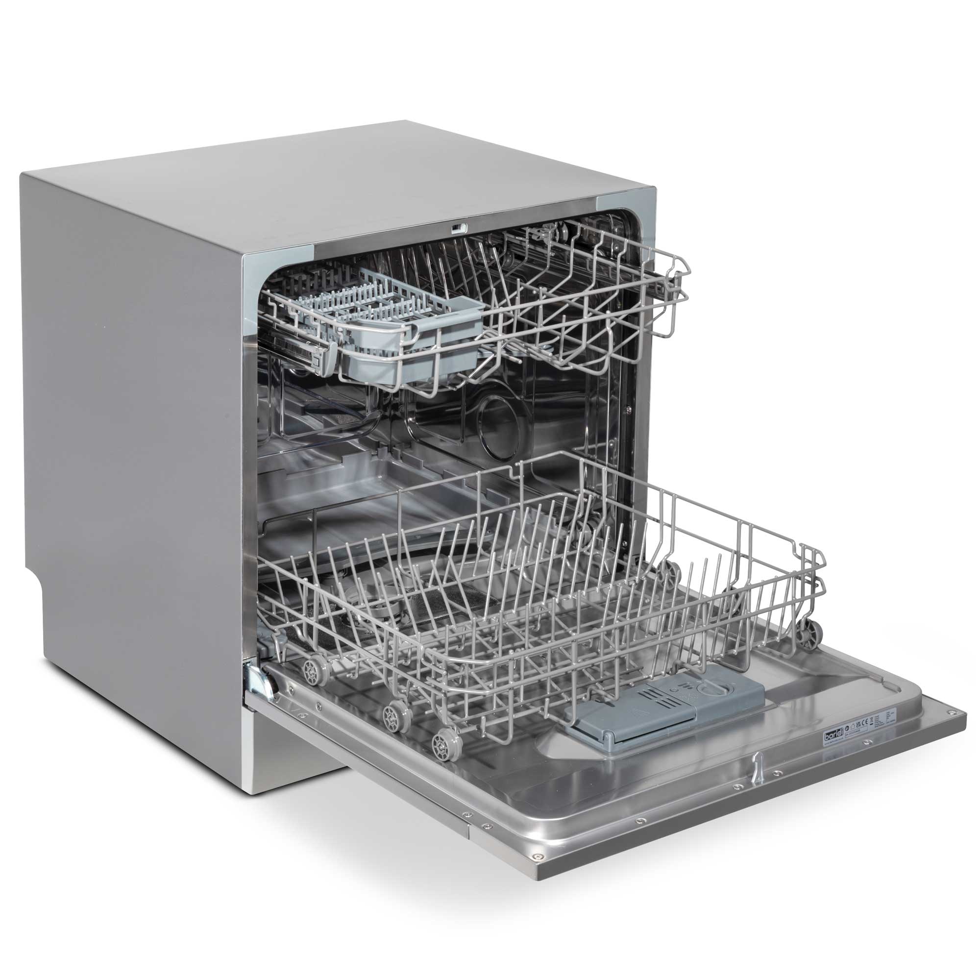 Baridi DH87 Tabletop Dishwasher Open - empty - high