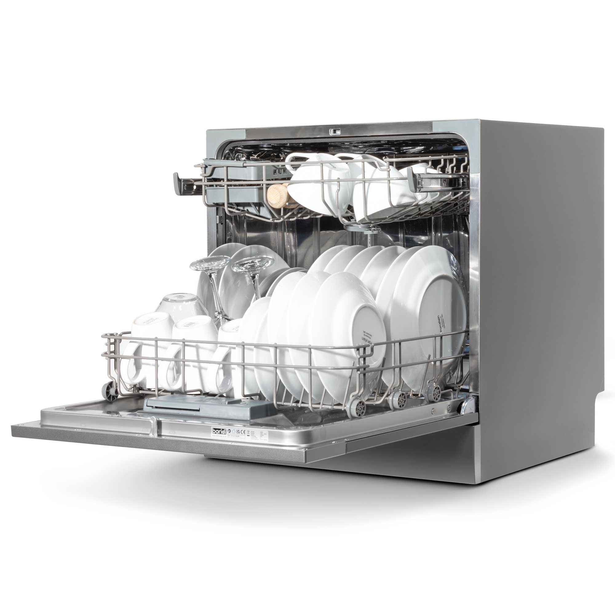 Baridi DH87 Tabletop Dishwasher Open - full - 2nd perspective