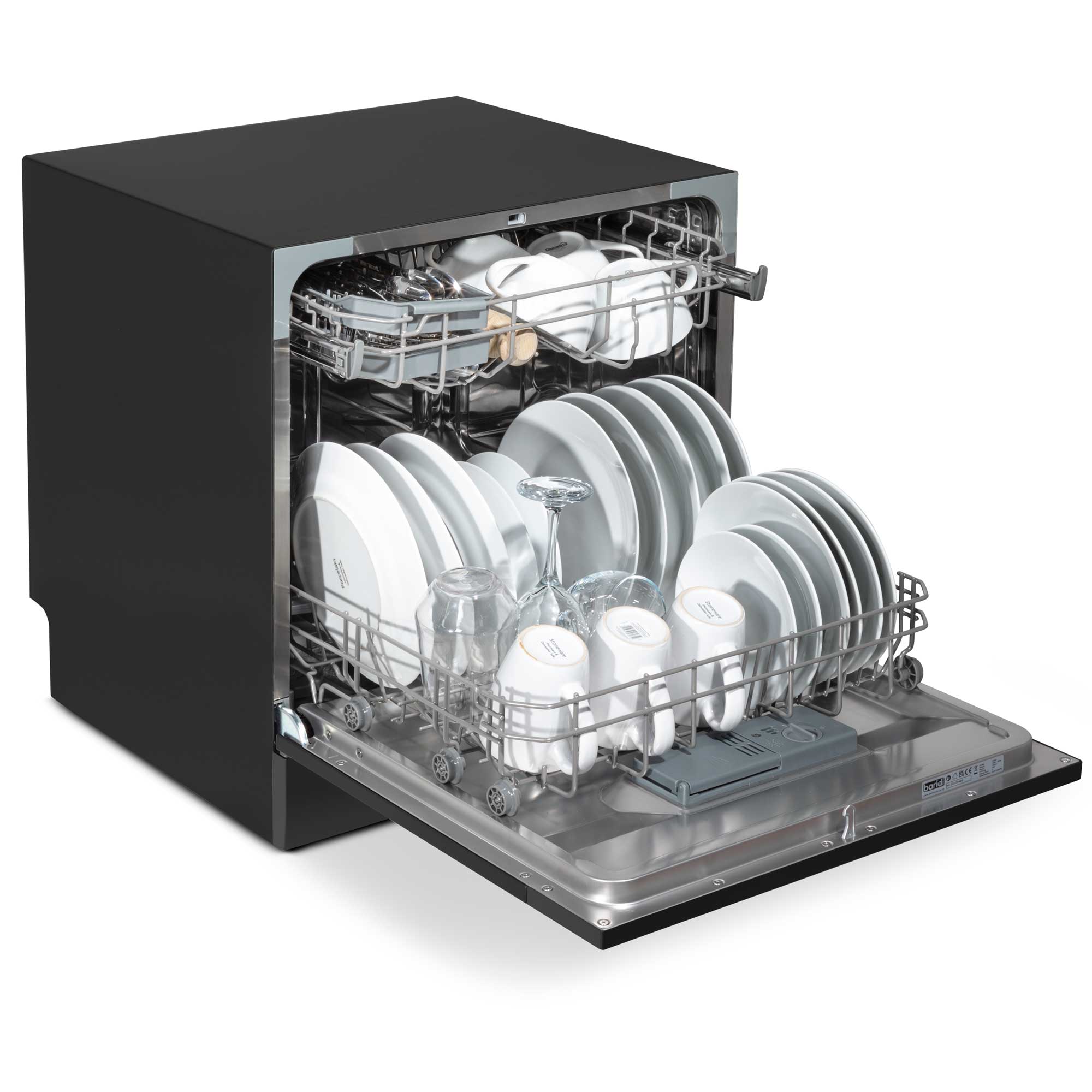 Baridi DH88 Tabletop Dishwasher Open - full - high